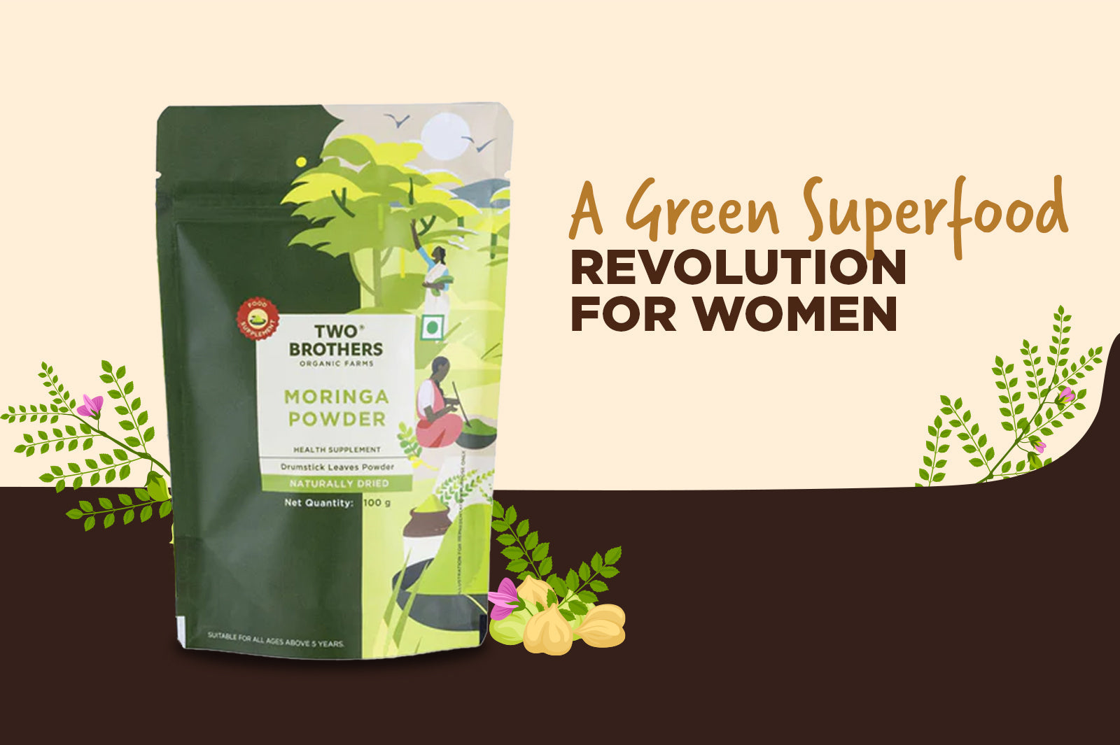 Moringa Powder for Women's Hormone Health and Beauty