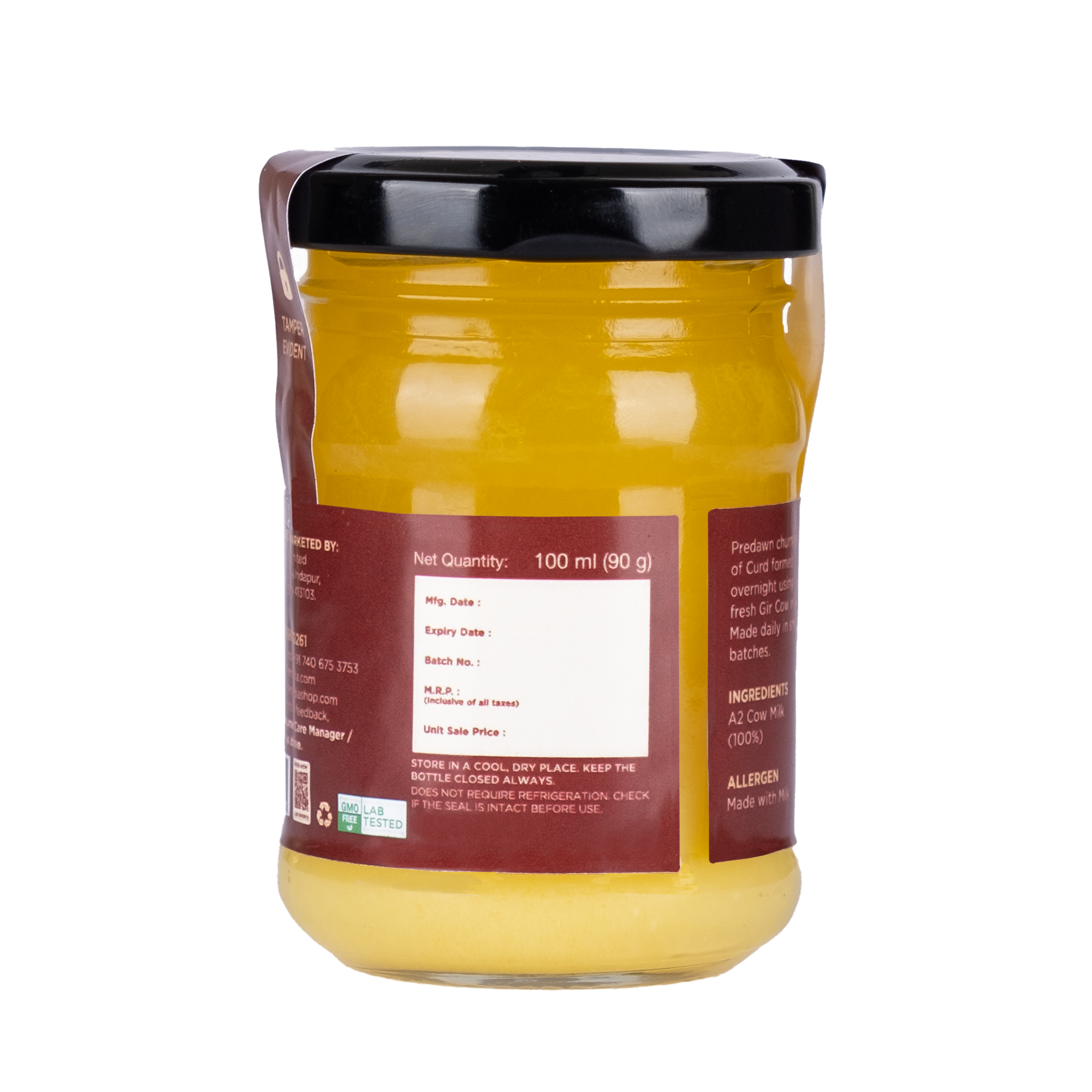 A2 Cow Cultured Ghee - 100ml