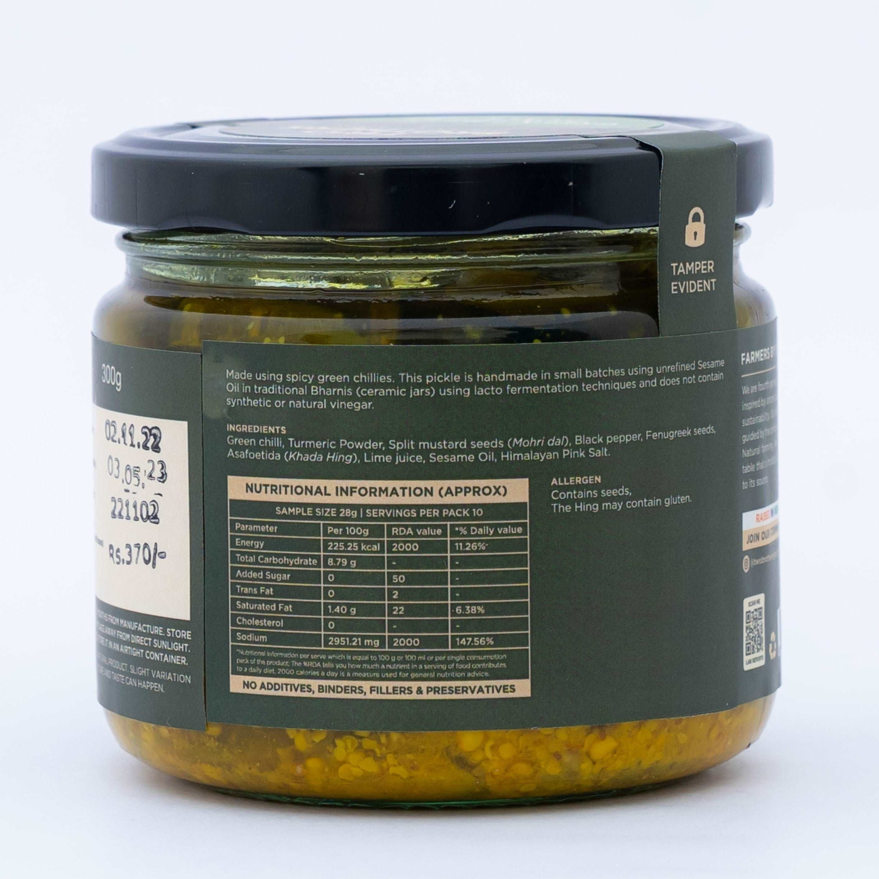 Spicy Green Chilly Pickle