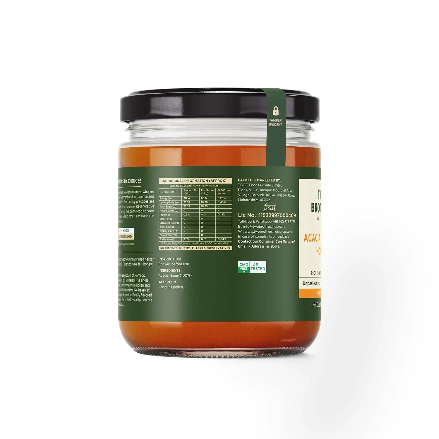 Acacia Honey, Raw Mono-floral Unfiltered