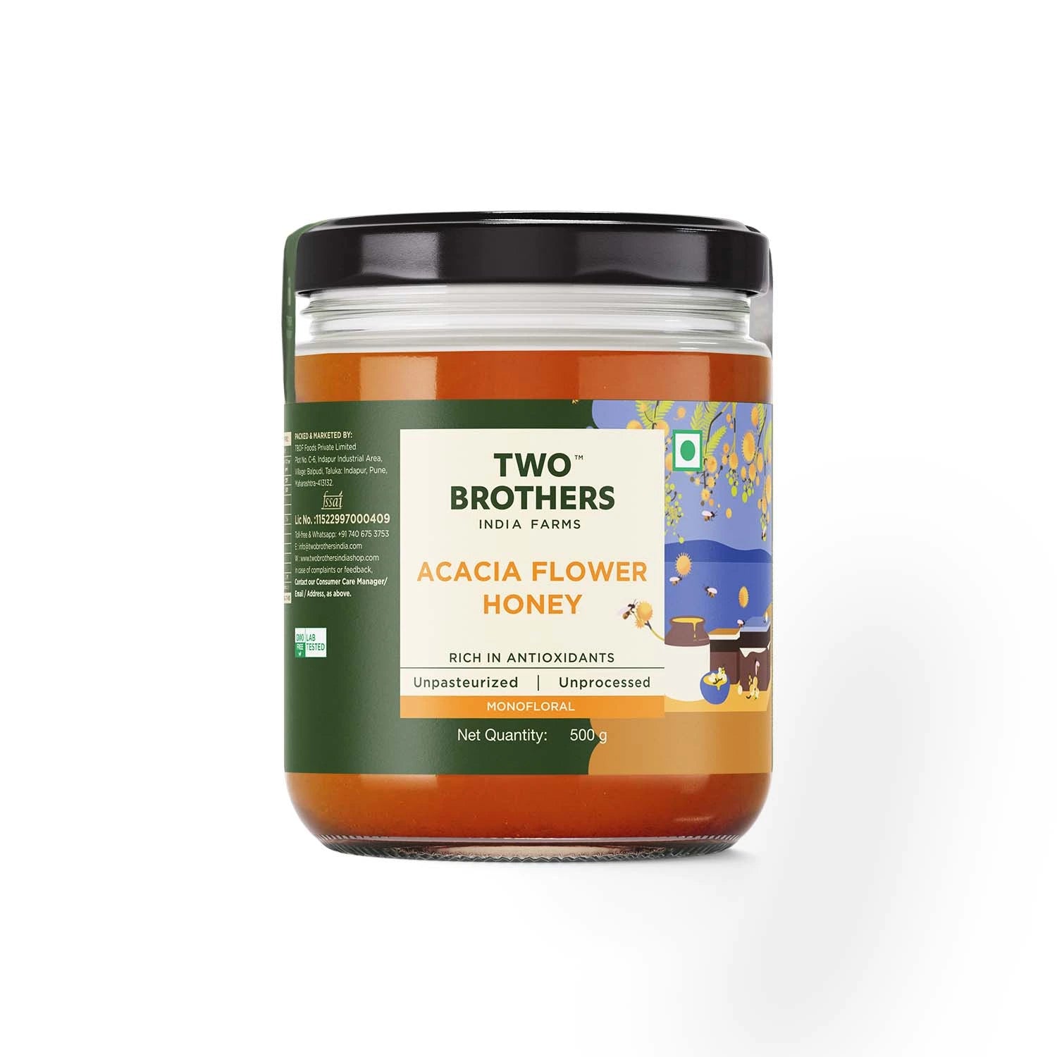 Acacia Honey, Raw Mono-floral Unfiltered