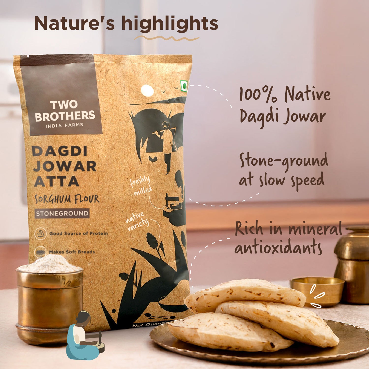 Weight loss Sorghum Flour - Jowar Atta
