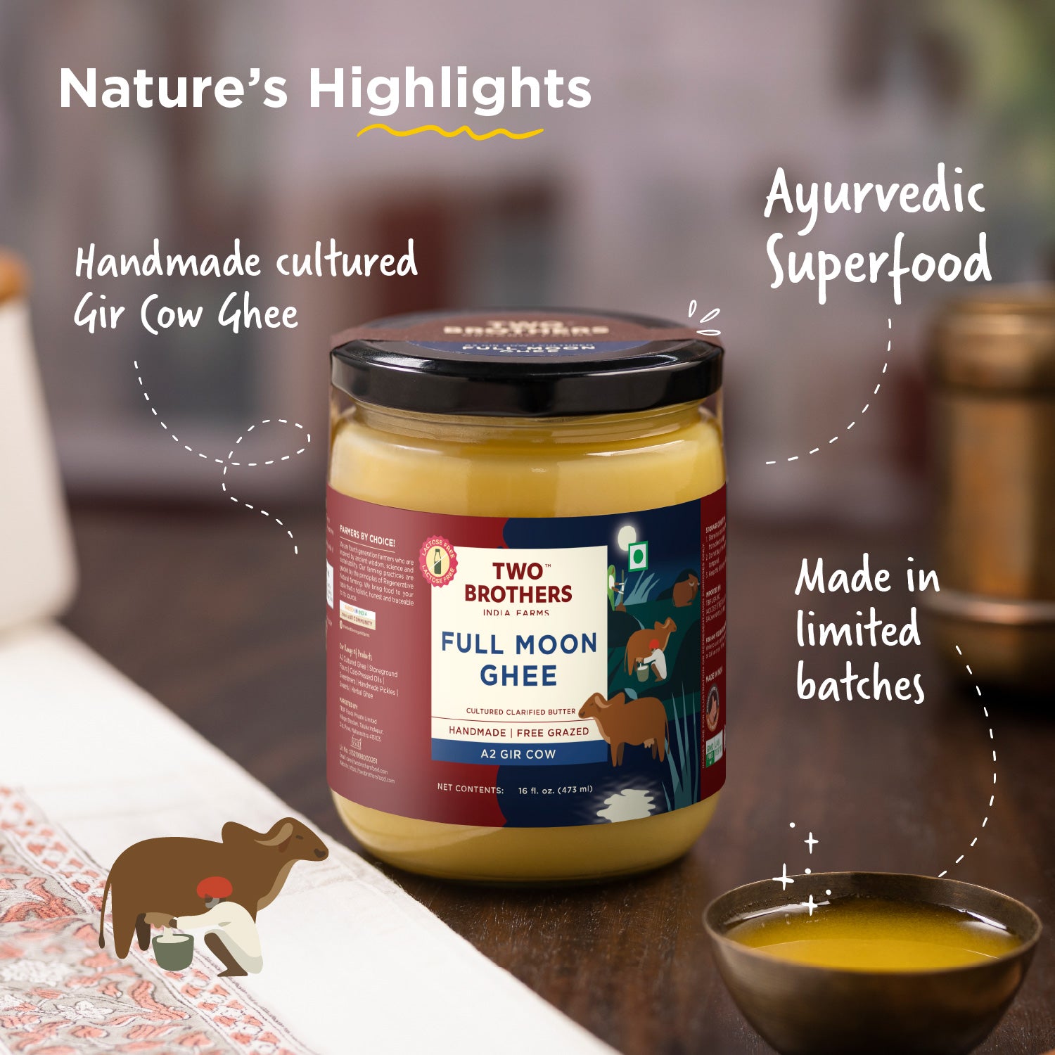 Full Moon Cultured Ghee (Full Moon Ghee)