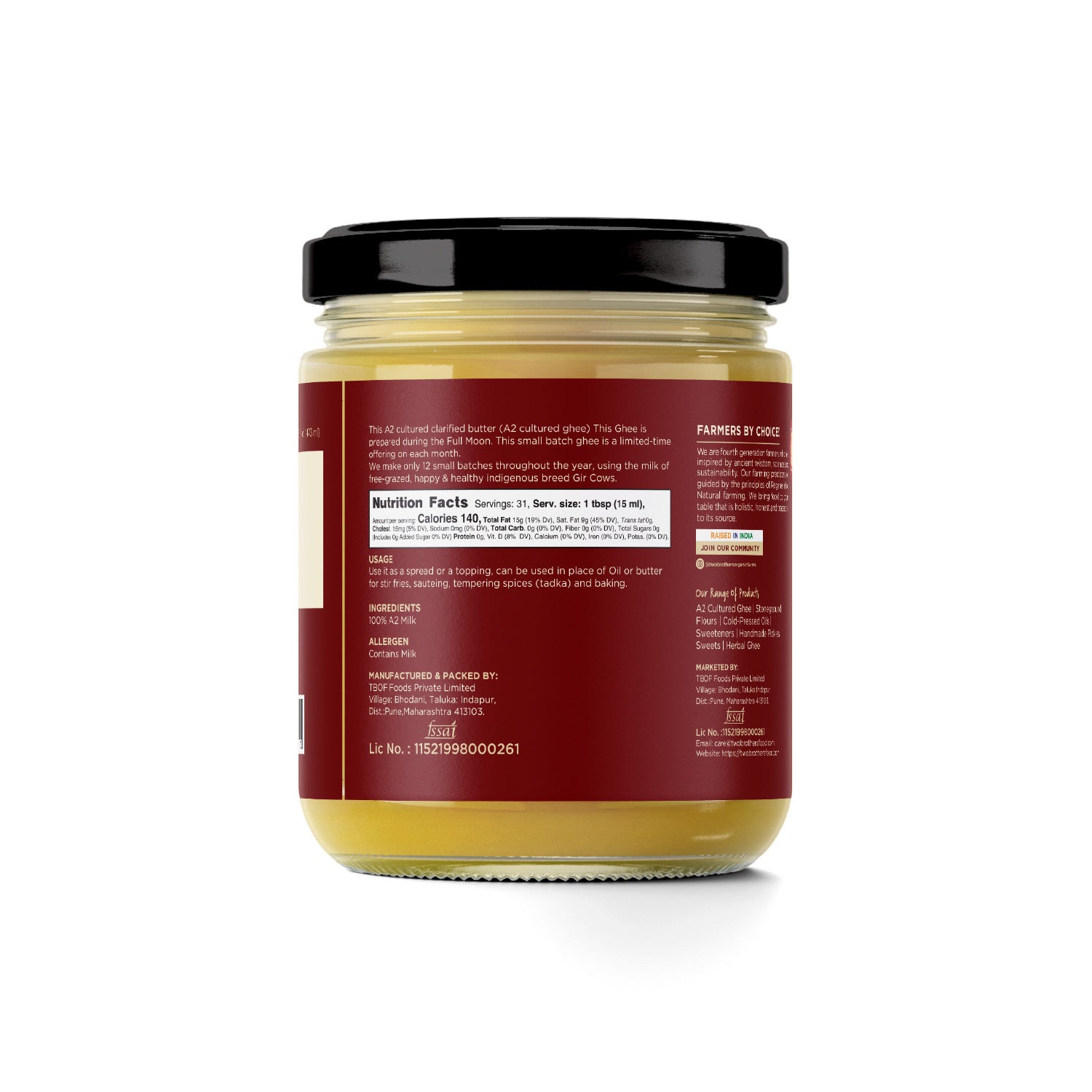 Full Moon Cultured Ghee (Full Moon Ghee)