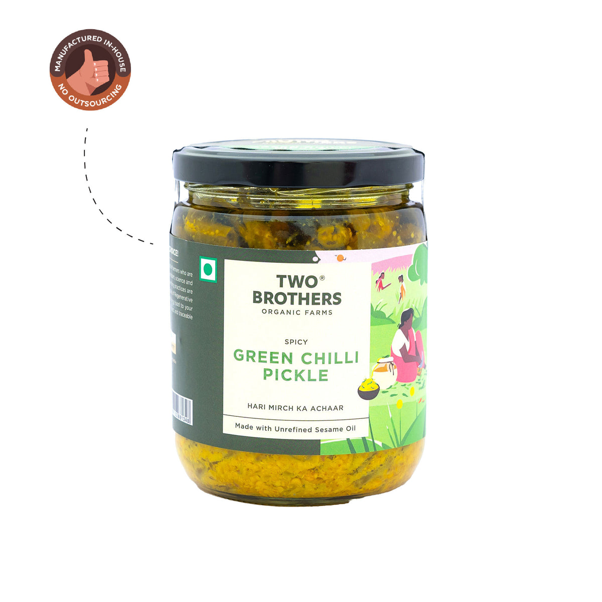 Spicy Green Chilli Pickle