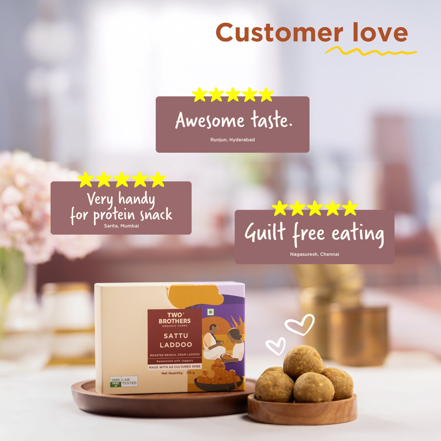 Protein Laddoos (Sattu Laddoos)