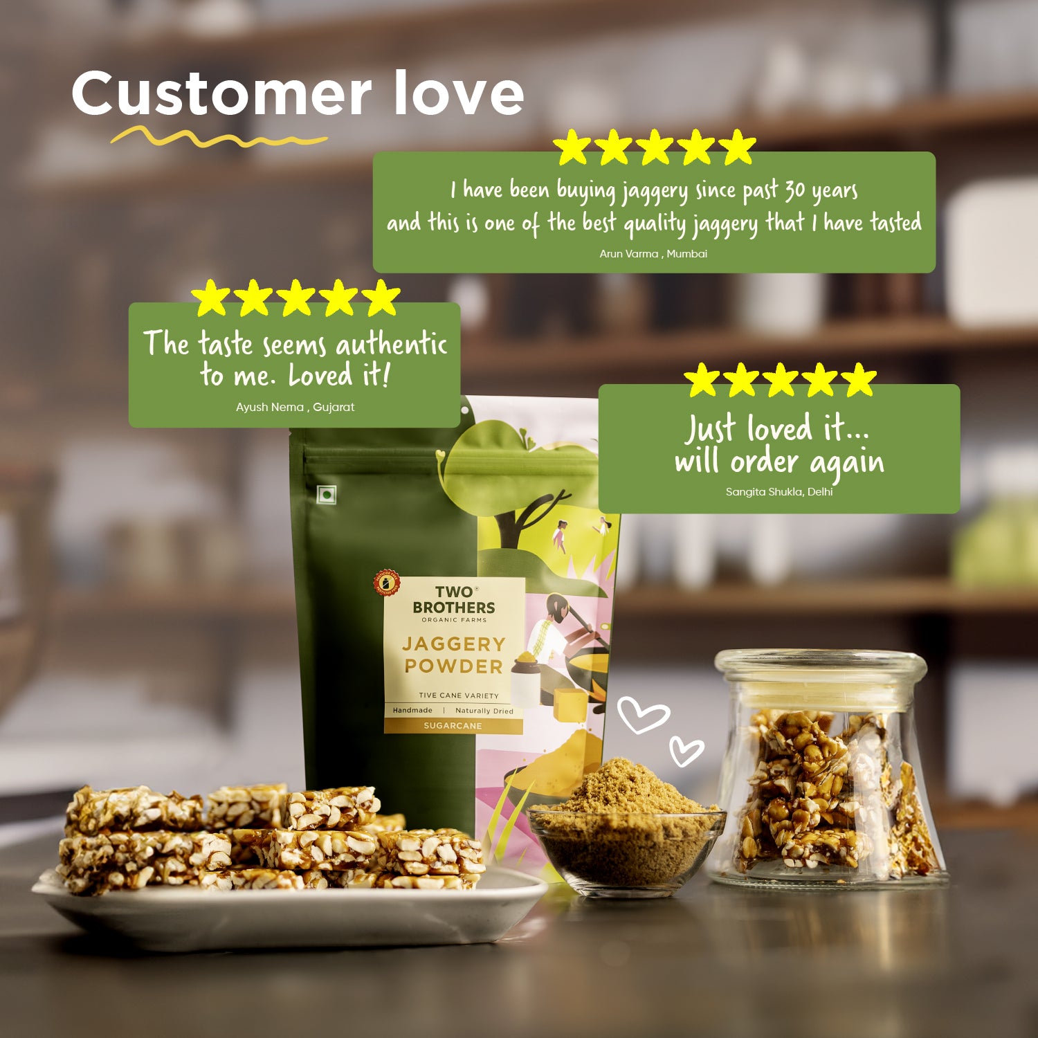 Unprocessed Natural Jaggery Sweetener