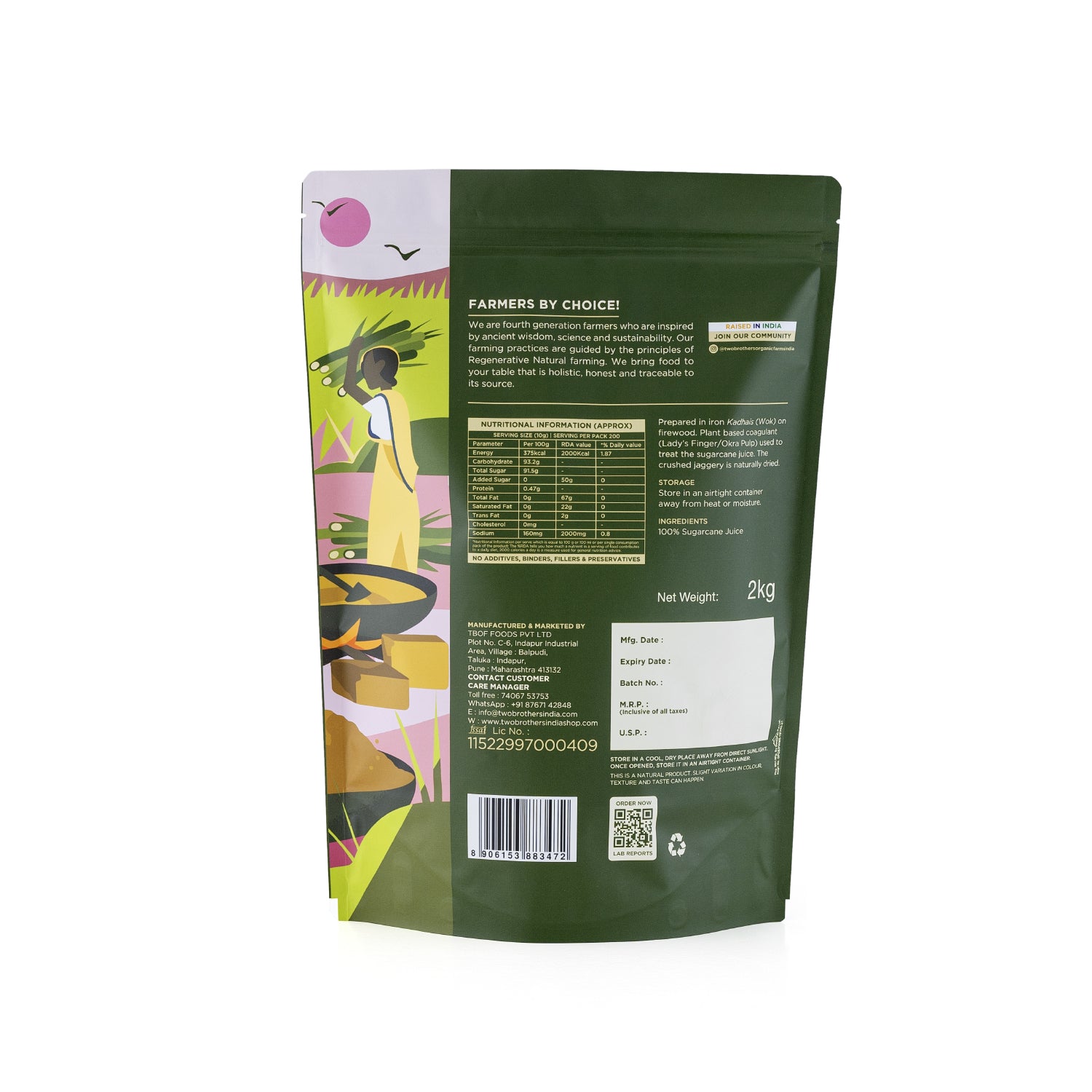 Unprocessed Natural Jaggery Sweetener
