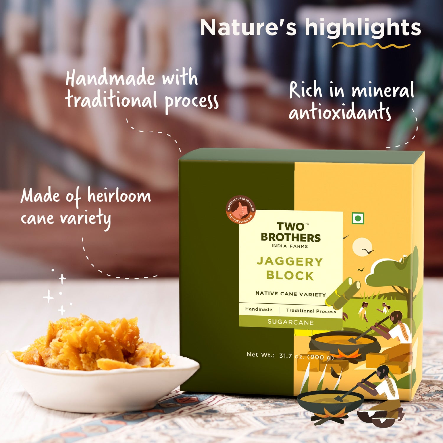 Sugarcane Jaggery Block