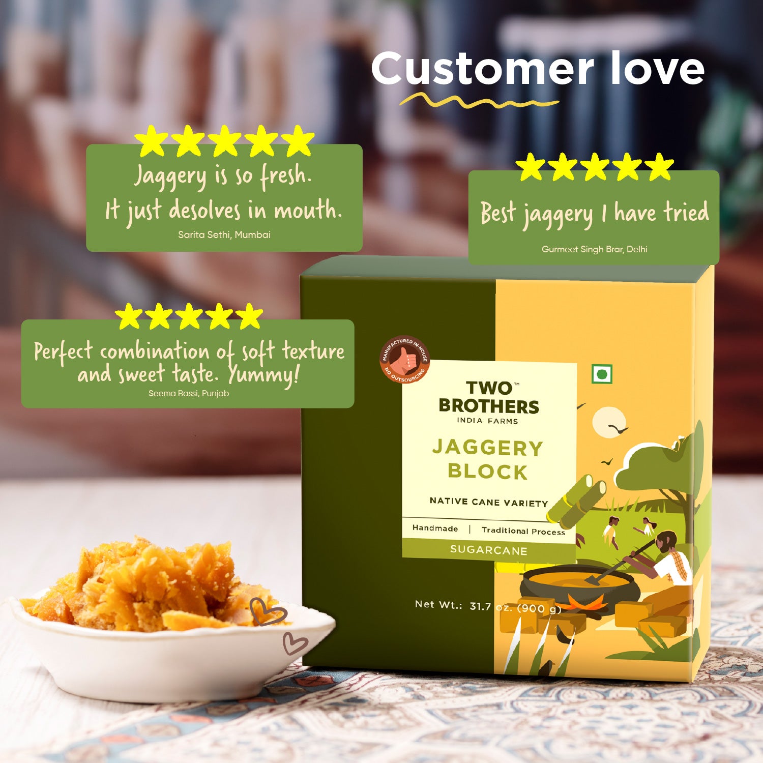 Sugarcane Jaggery Block