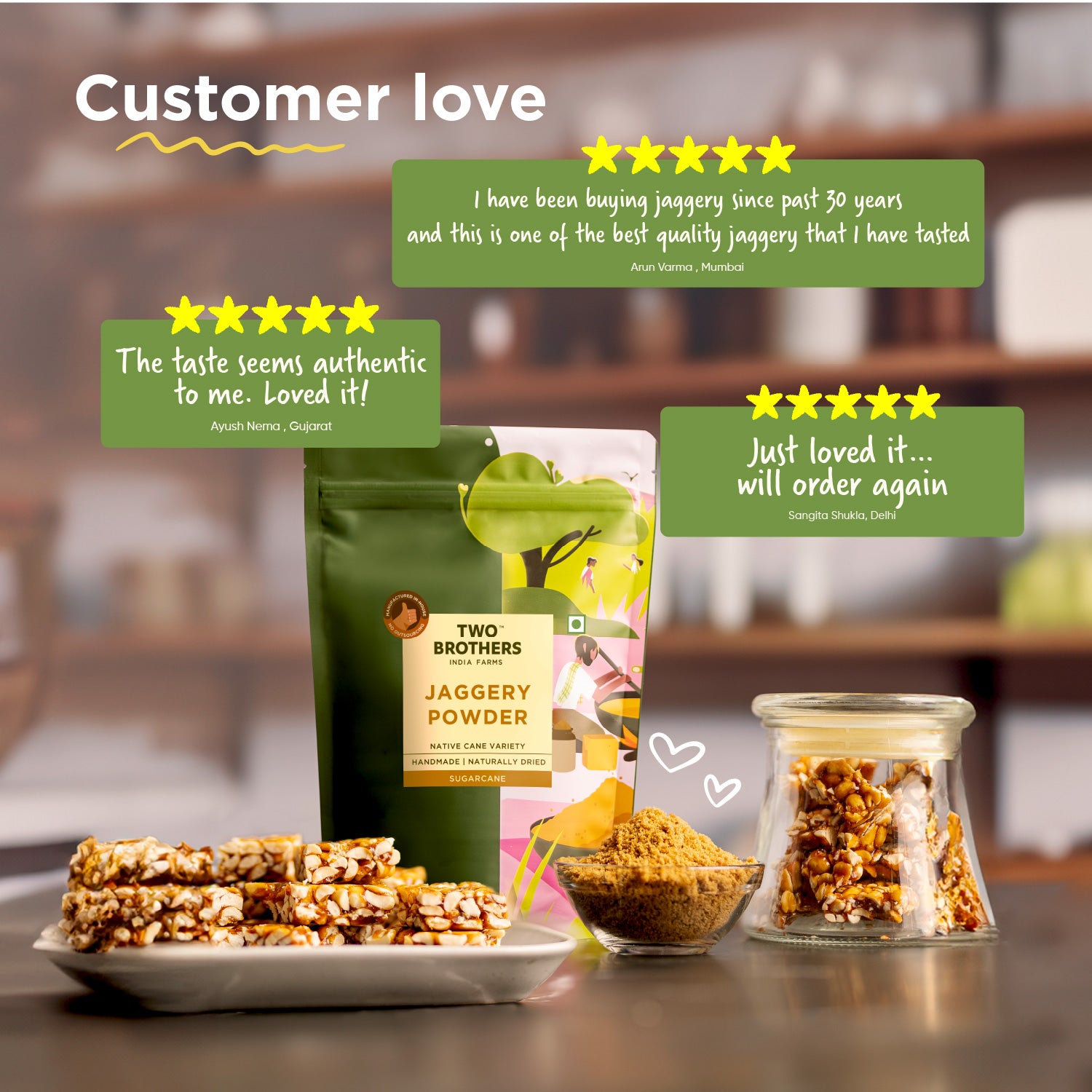 Unprocessed Natural Jaggery Sweetener