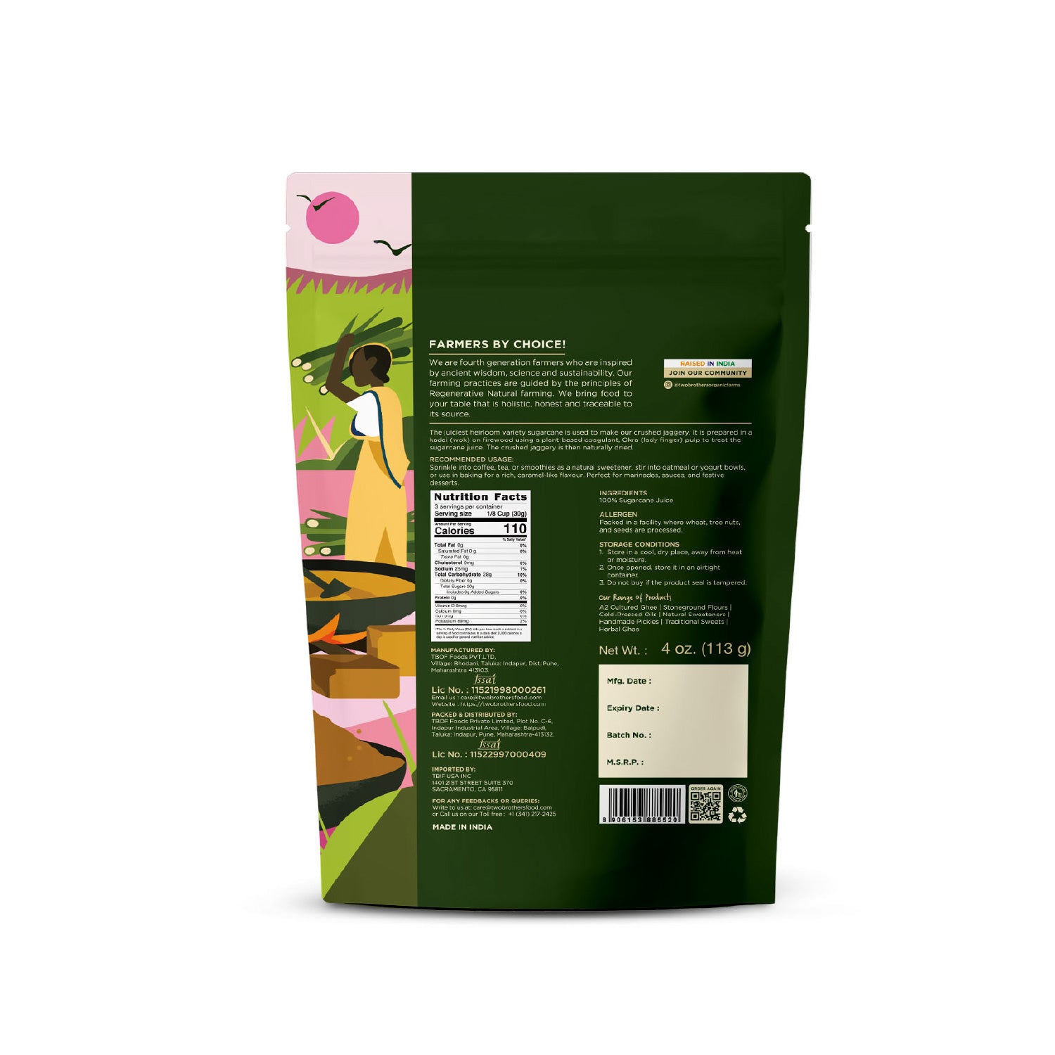 Unprocessed Natural Jaggery Sweetener