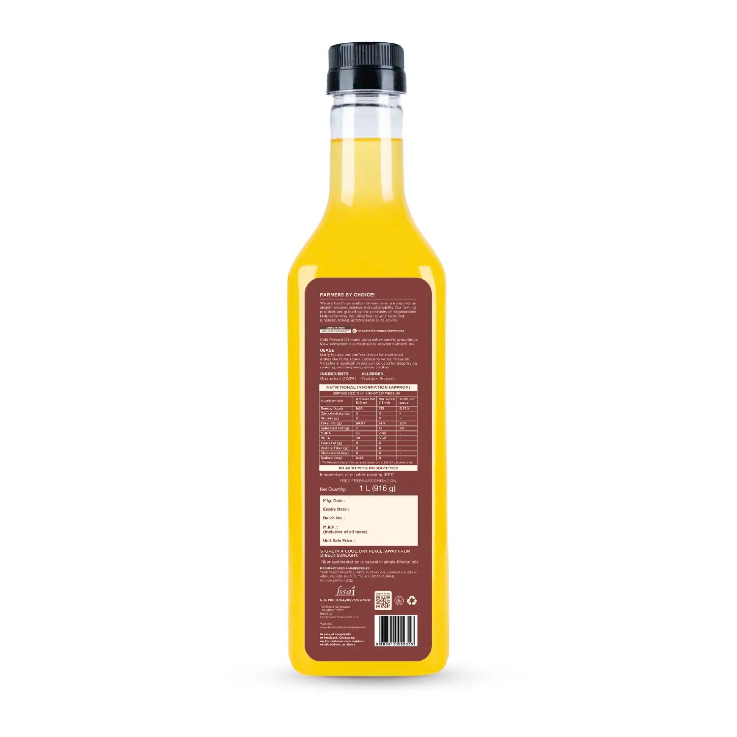 Cold-pressed Peanut Oil