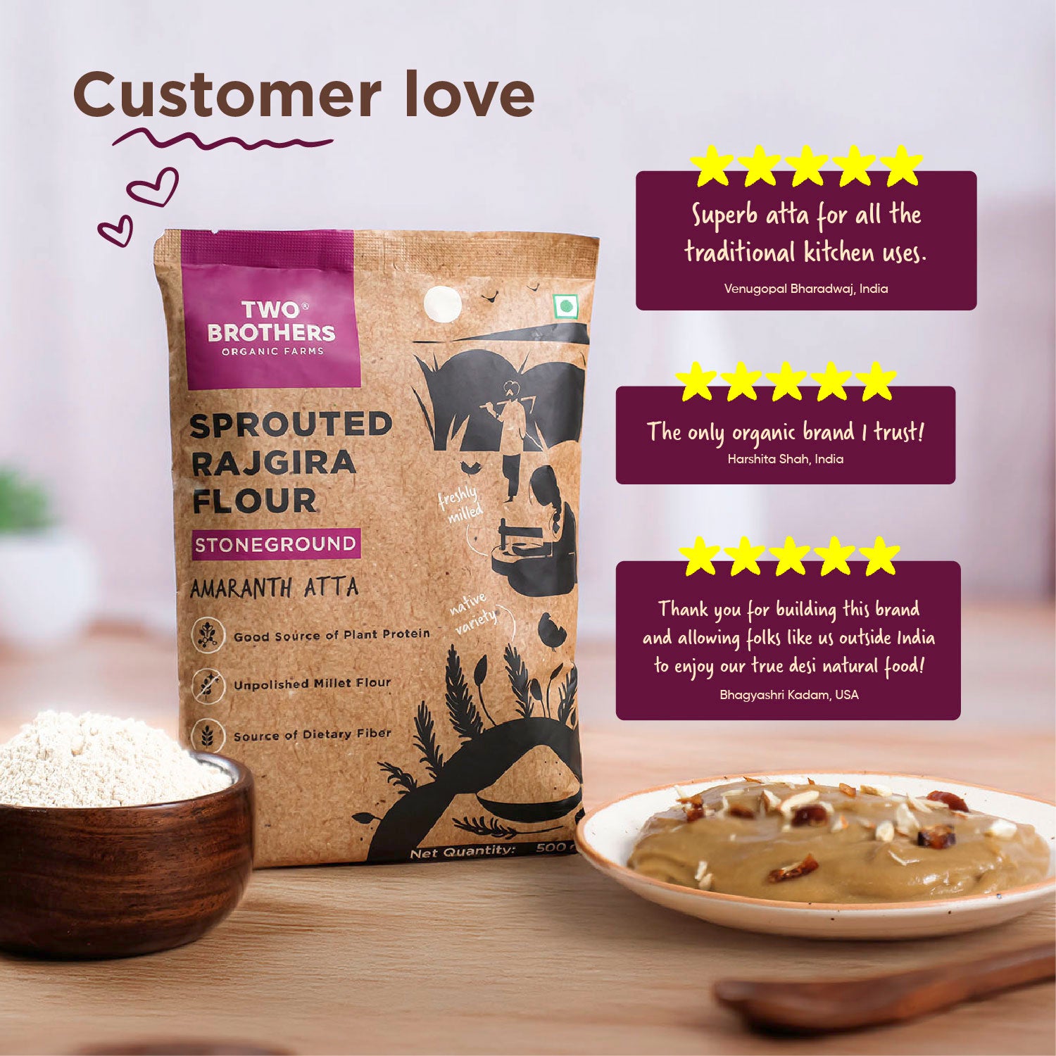 Sprouted Rajgira Atta (Sprouted Amaranth Flour)