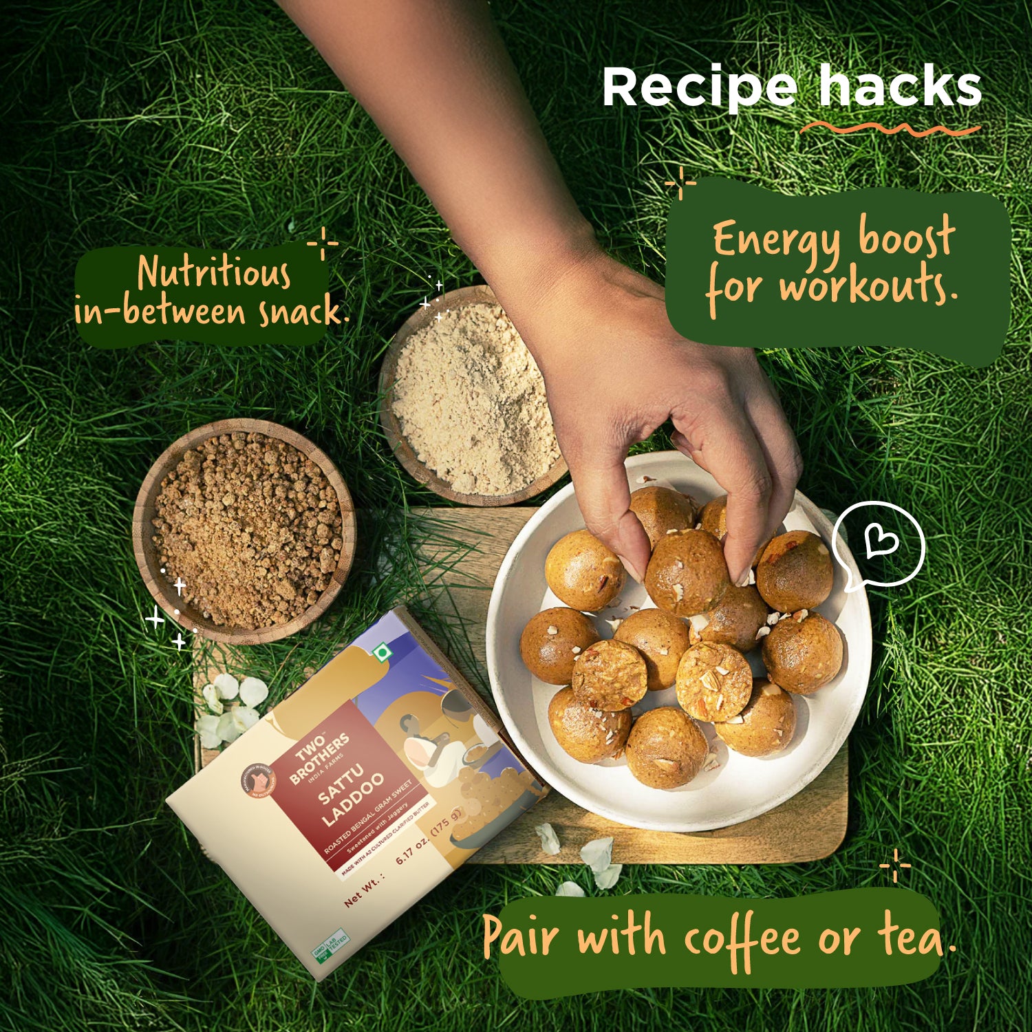 Protein Laddoos (Sattu Laddoos)