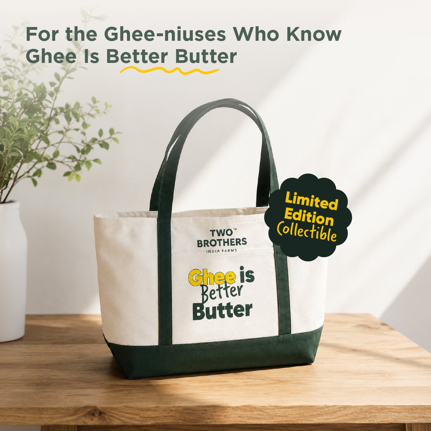 The Better Butter Canvas Tote Bag