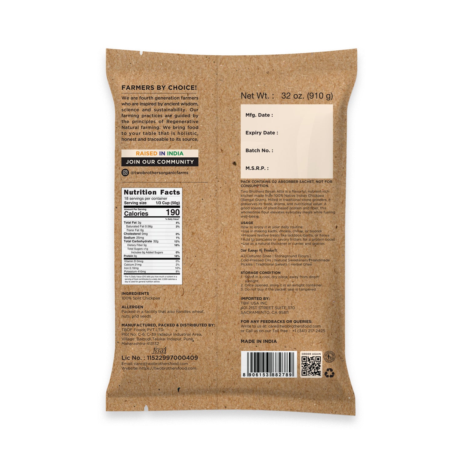 Besan Flour | Gram Flour | Stoneground