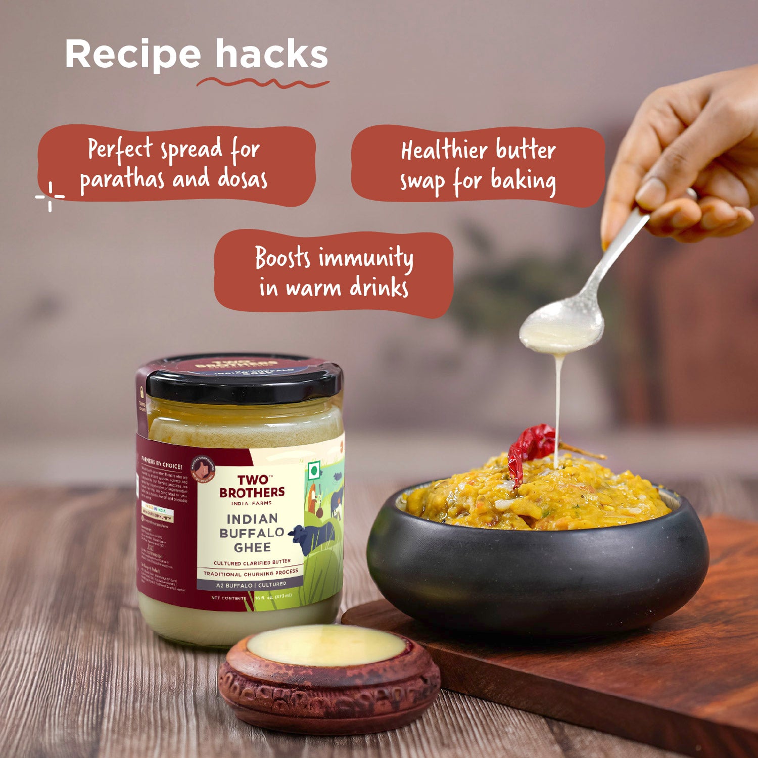 A2 Cultured Buffalo Ghee