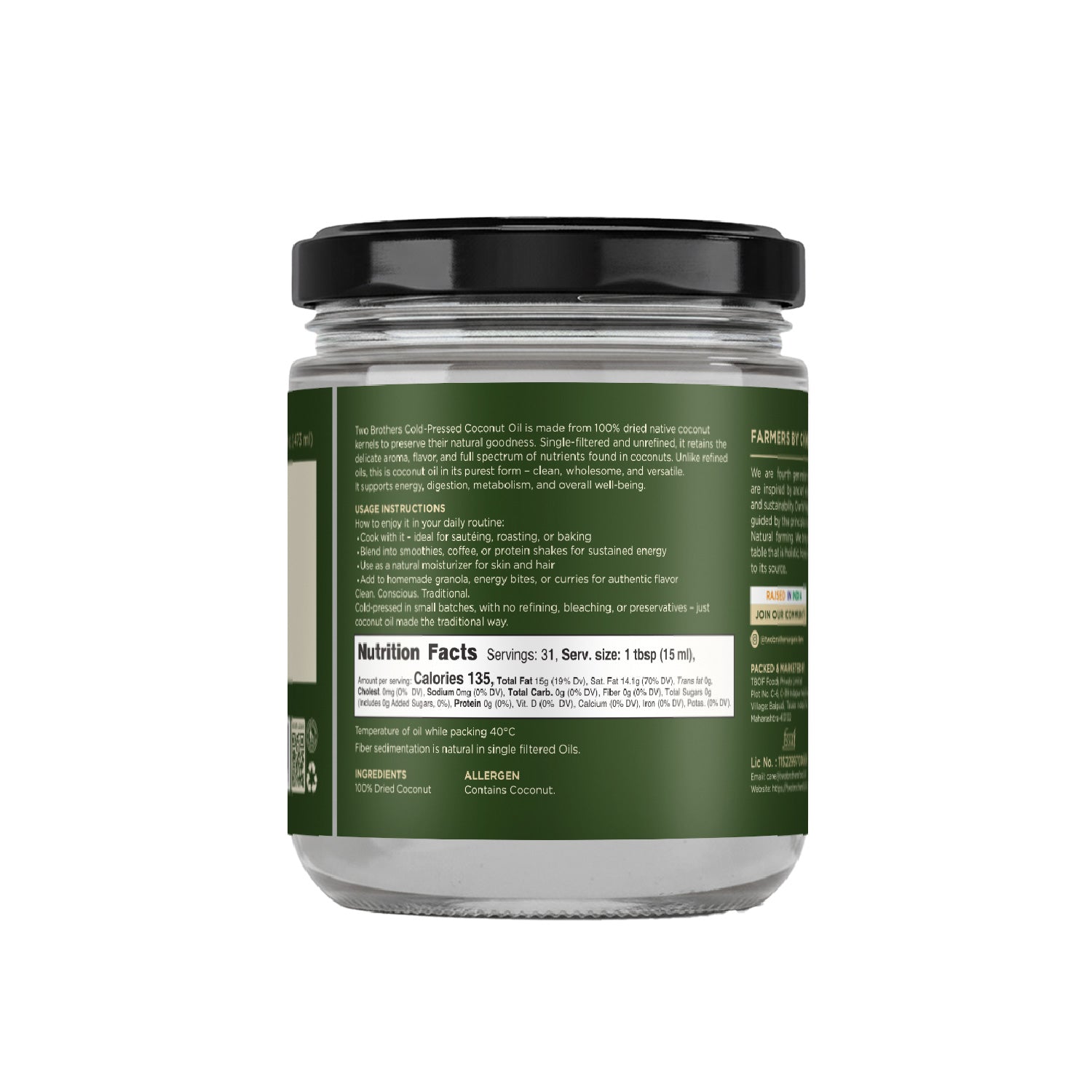 Cold-pressed Coconut Oil