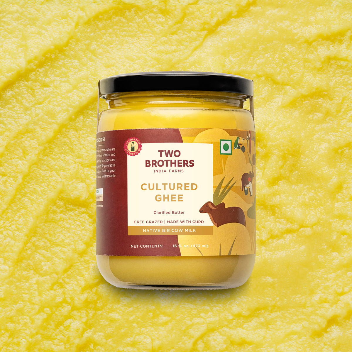 Desi Gir Cow Cultured Ghee