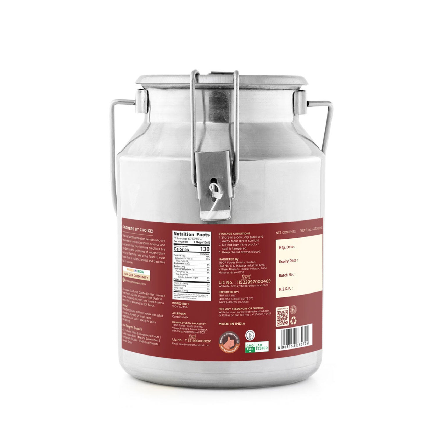 A2 Gir Cow - Cultured Ghee