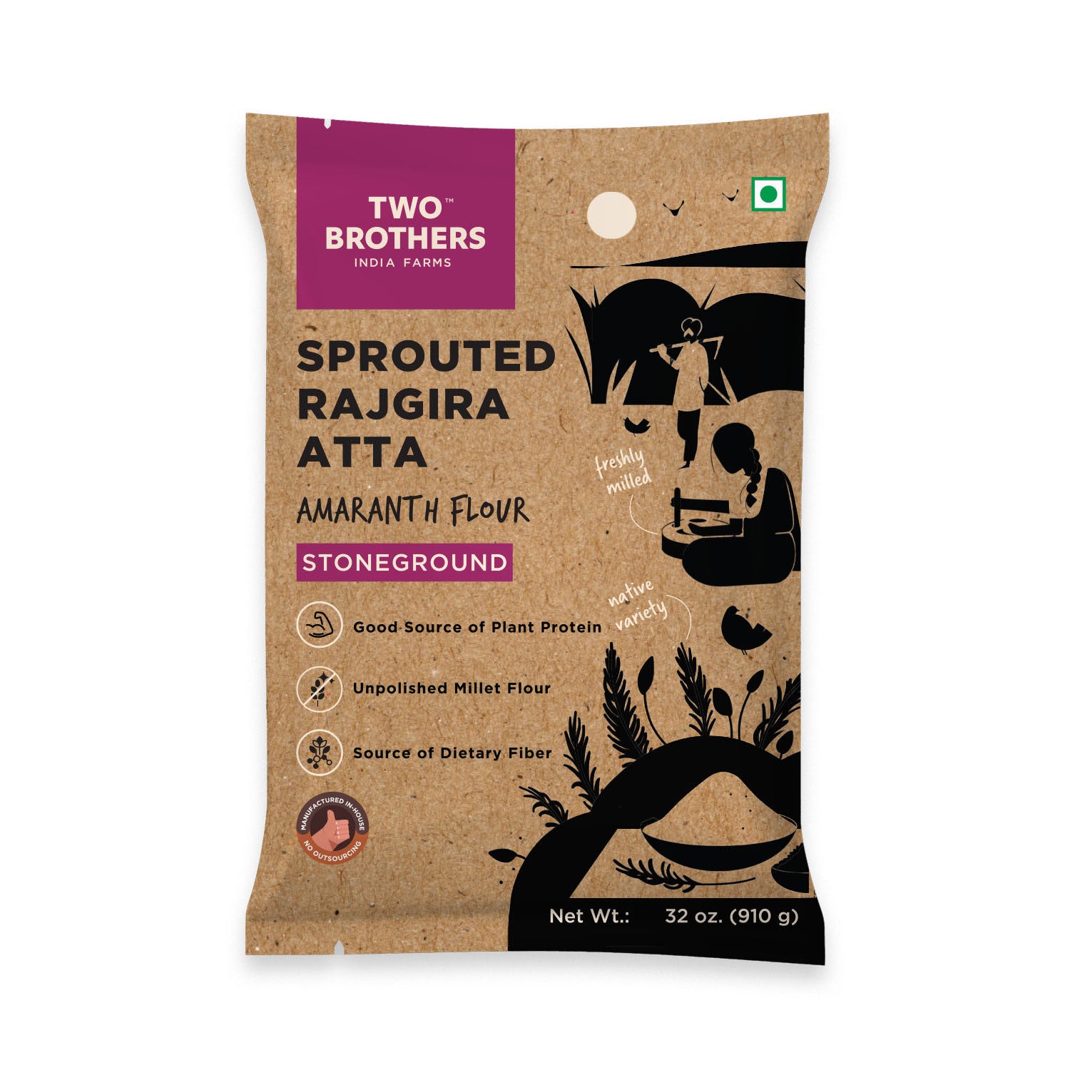 Sprouted Rajgira Atta (Sprouted Amaranth Flour)
