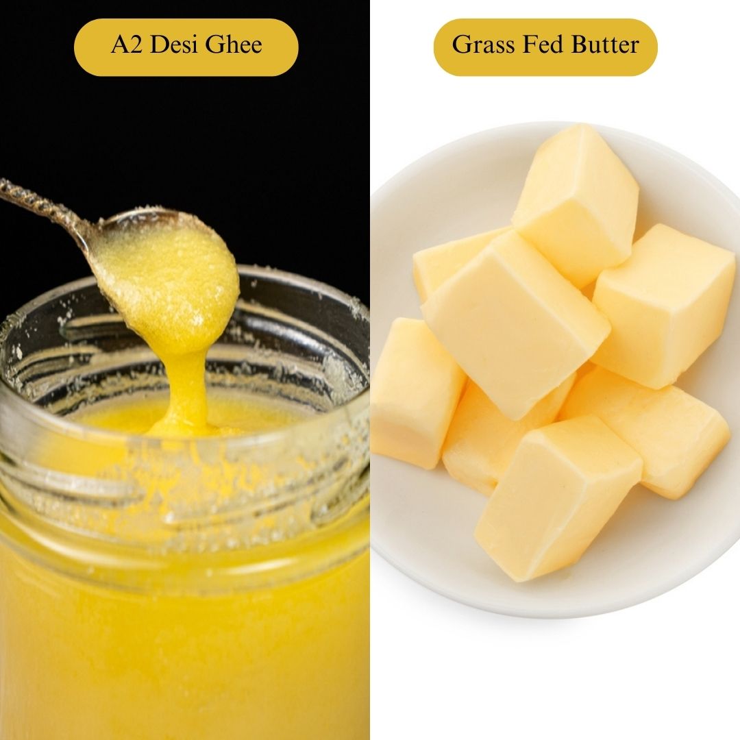 A2 ghee vs. Grass-fed butter