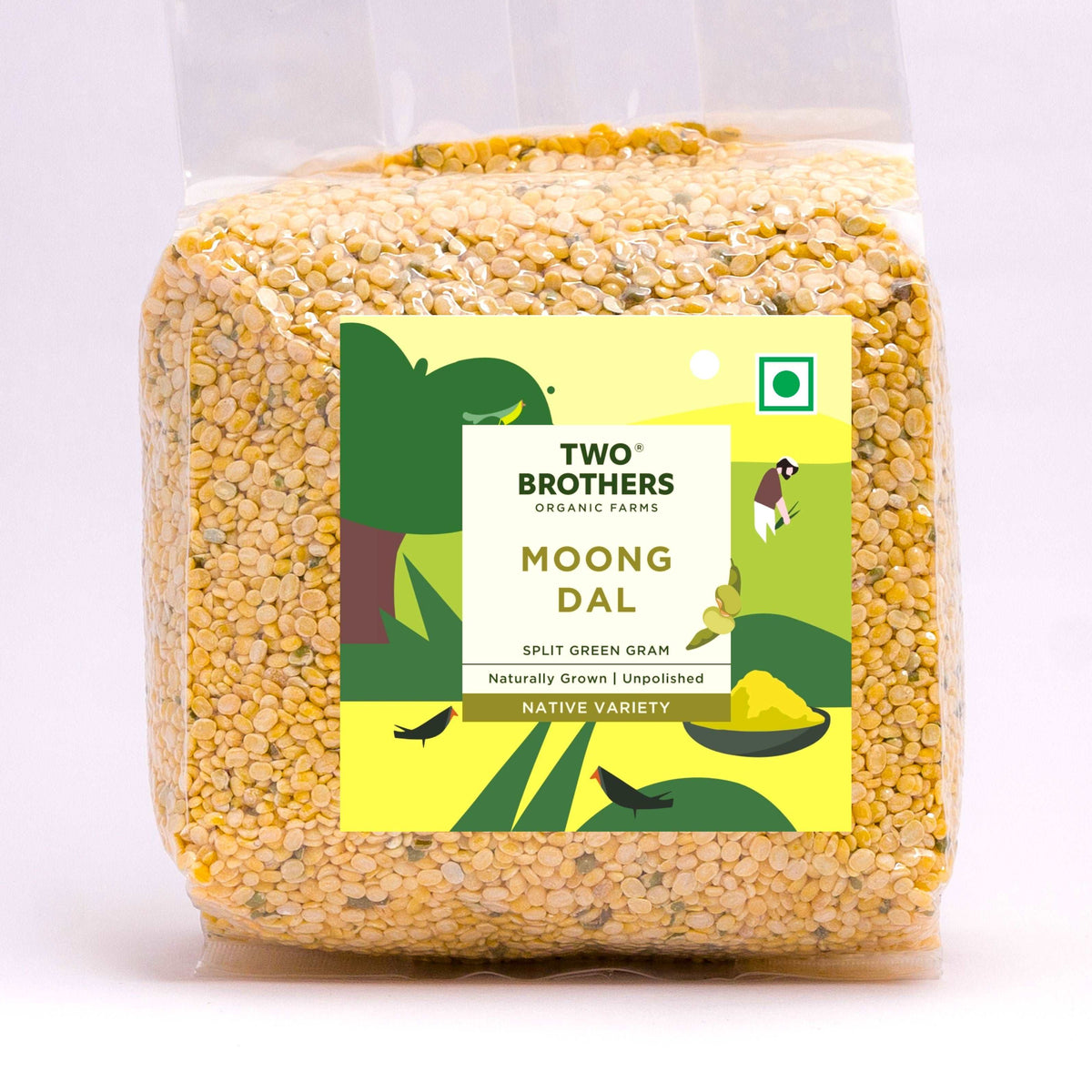 Unpolished Organic moong dal