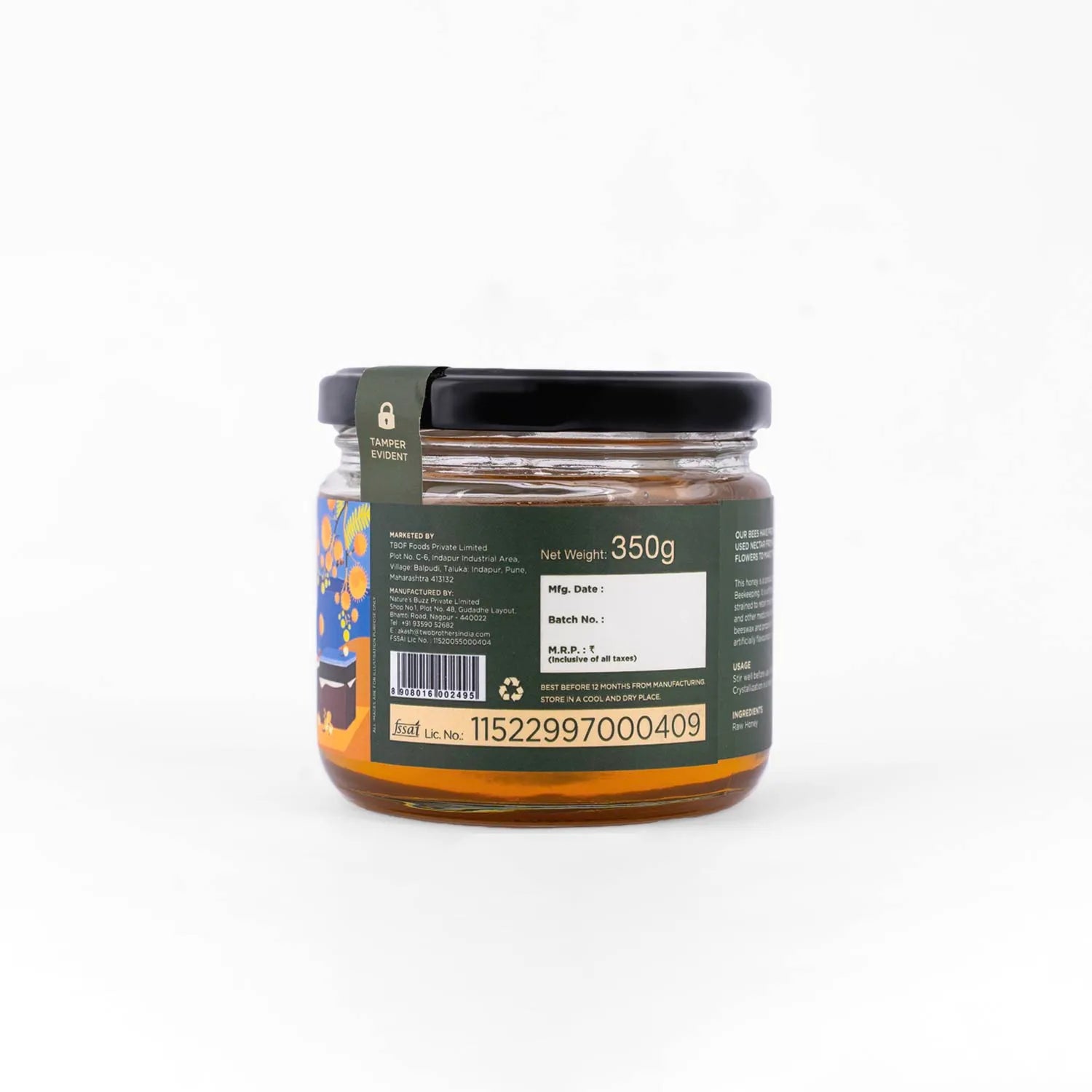 Acacia Honey, Raw Mono-floral Unfiltered