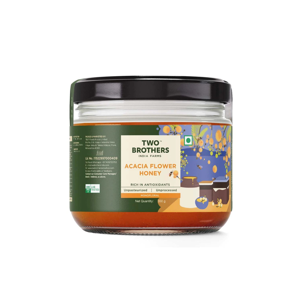 Acacia Honey, Raw Mono-floral Unfiltered