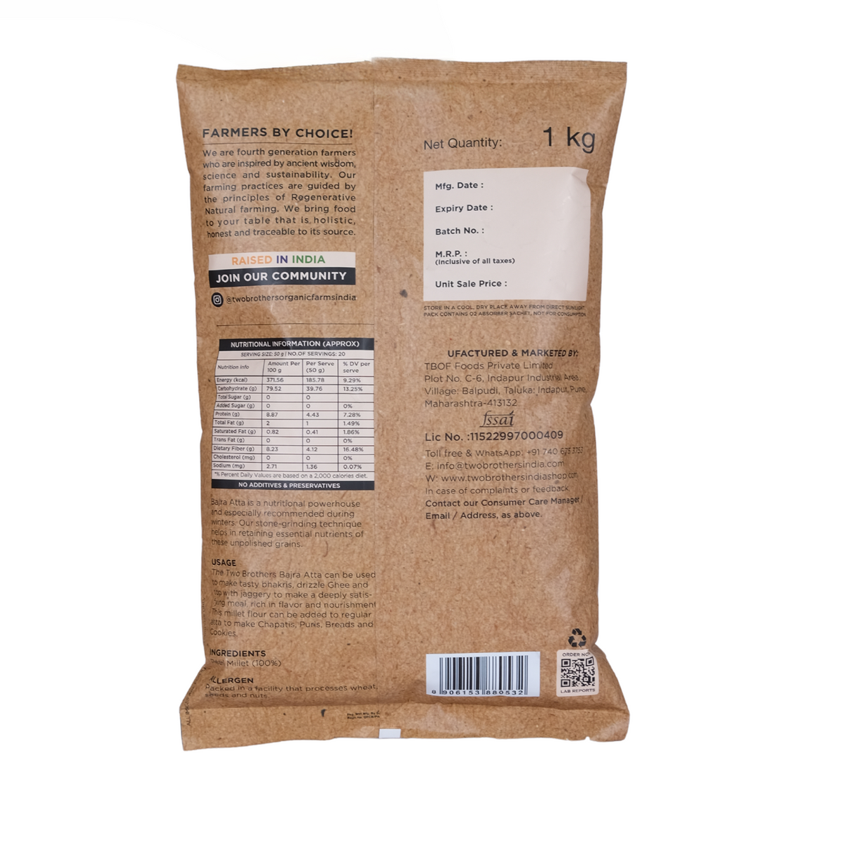 Buy Online Pearl Millet Flour (Bajra Atta) Online In USA Store