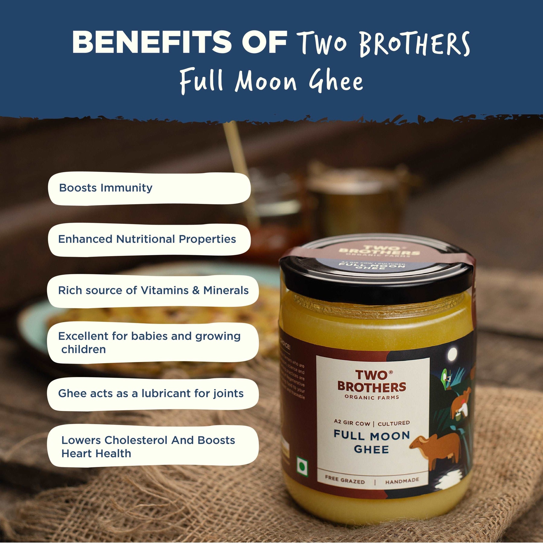 Buy Organic Full Moon Cultured Ghee Benefits