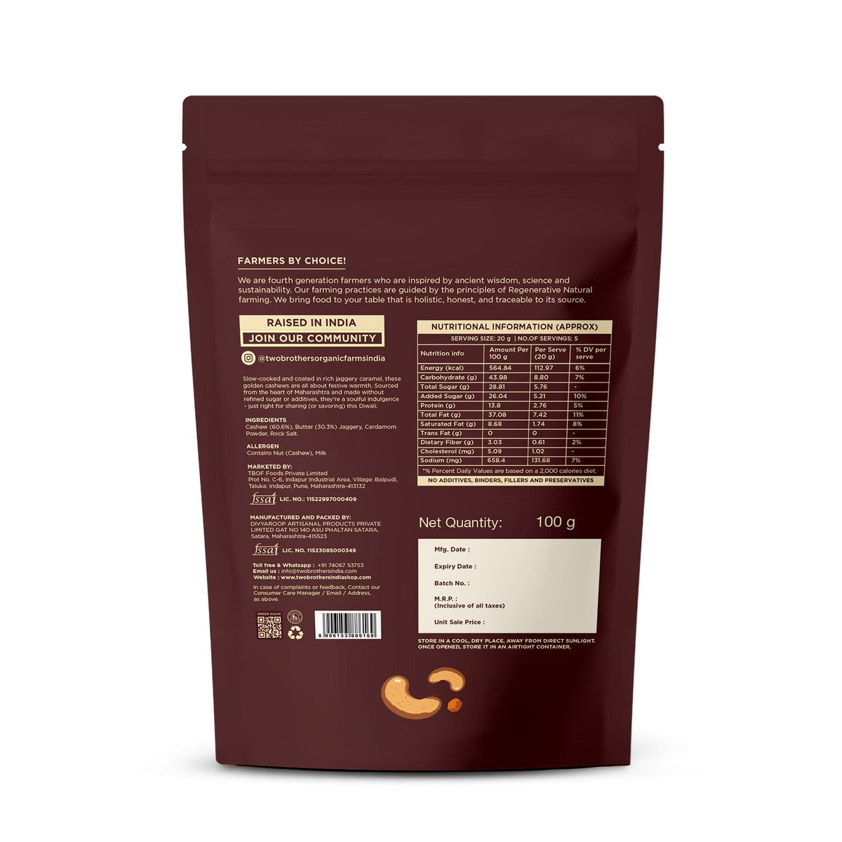 Caramel Cashew -100g