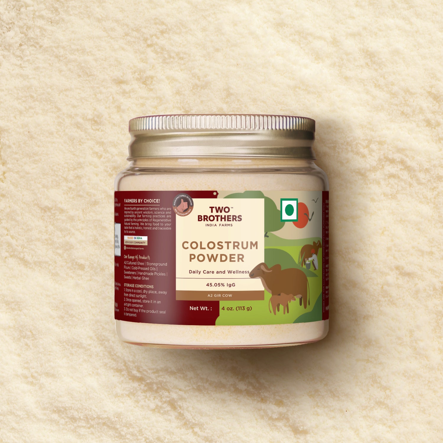 Colostrum Powder, Desi Gir Cow