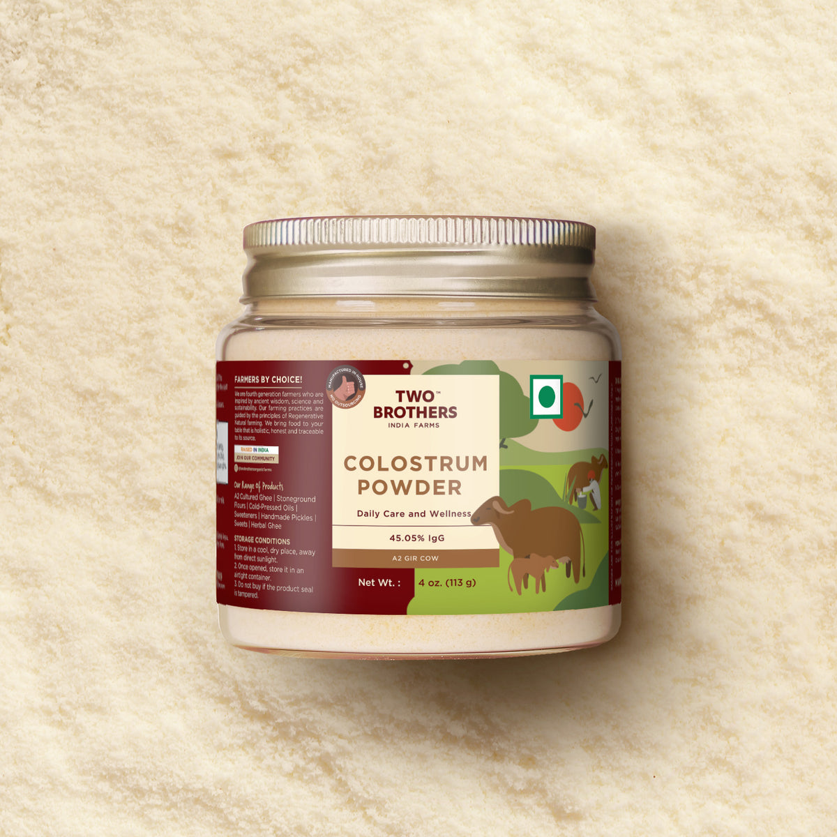 Colostrum Powder, Desi Gir Cow