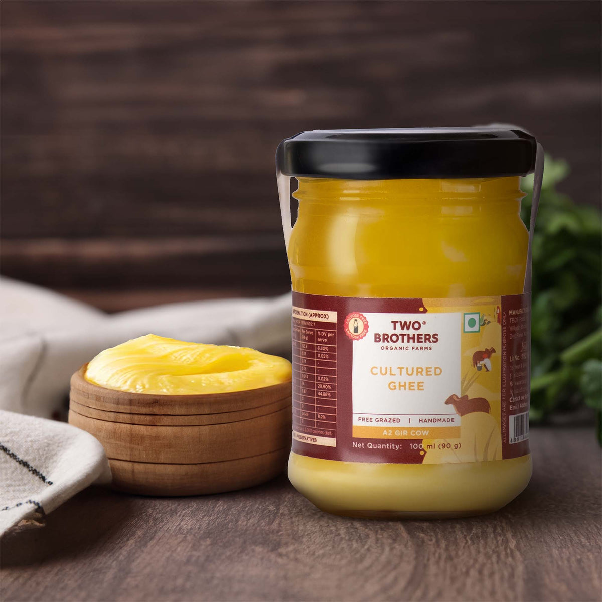 Desi Gir Cow Cultured Ghee - 100ml