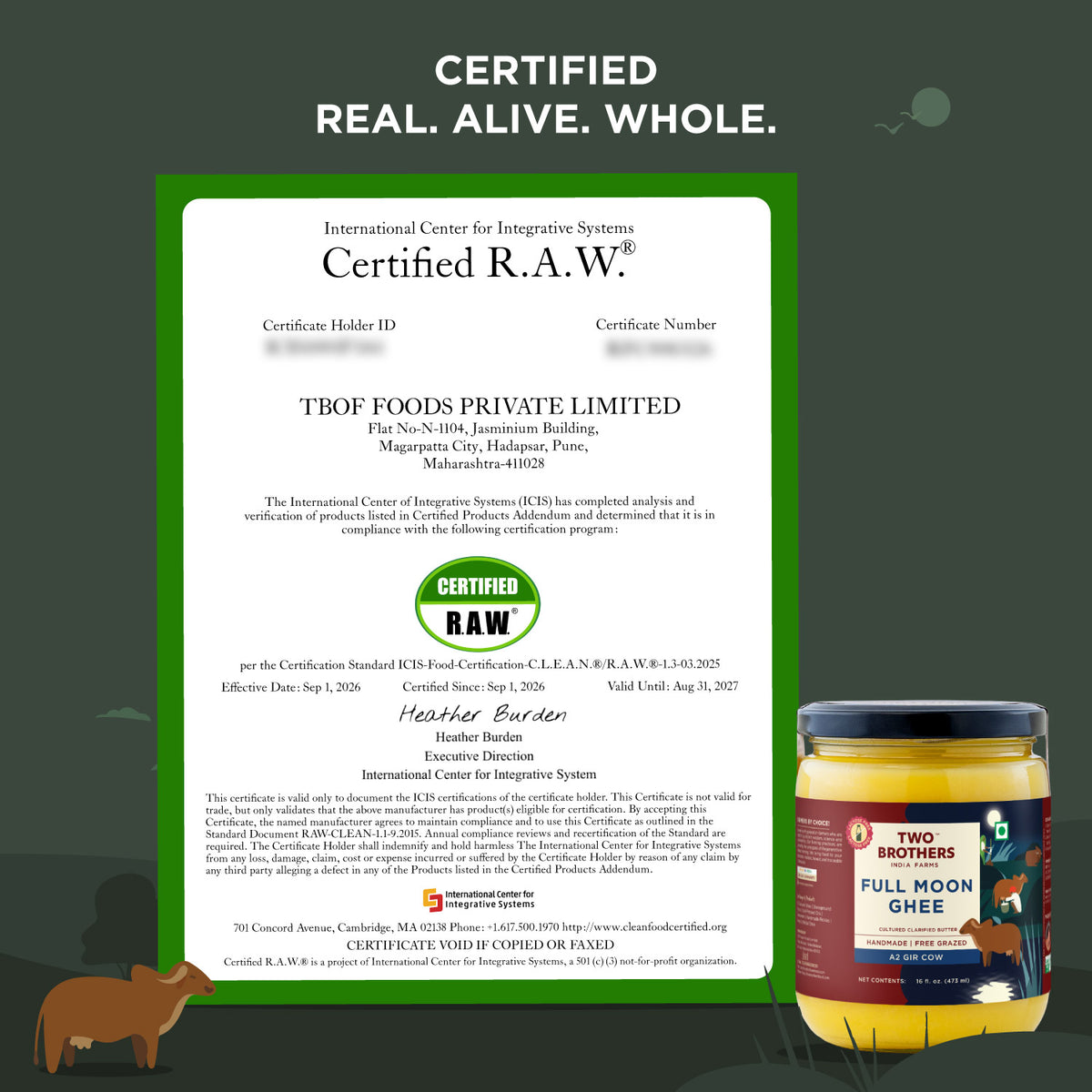 Full Moon Cultured Cow Ghee (Made on Full Moon Night)