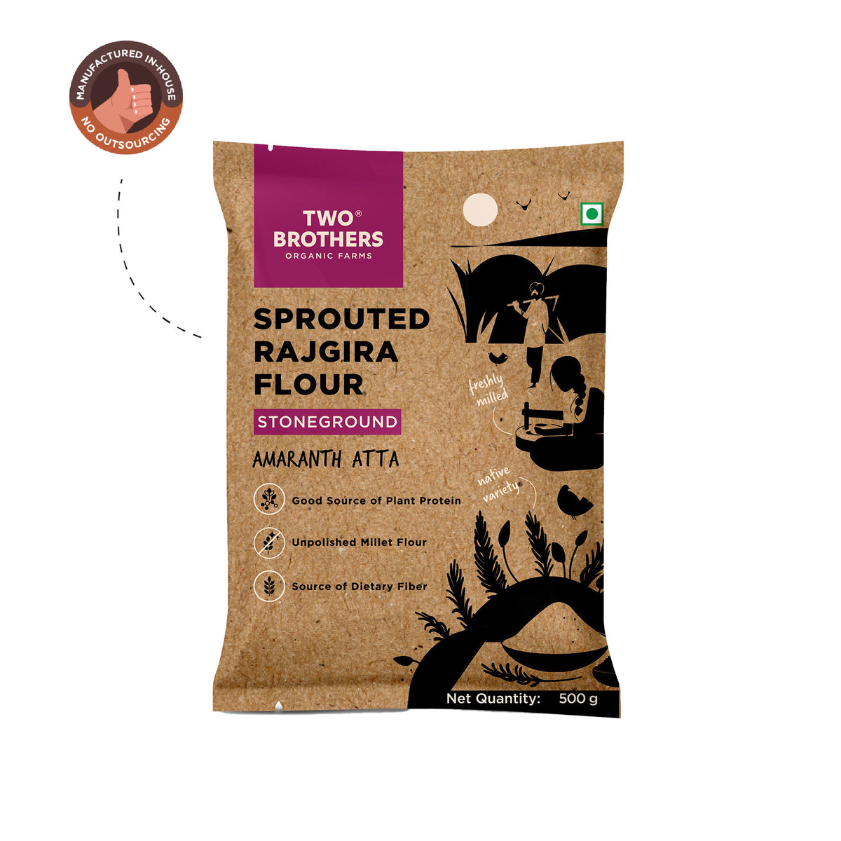 Sprouted Rajgira Atta (Sprouted Amaranth Flour)