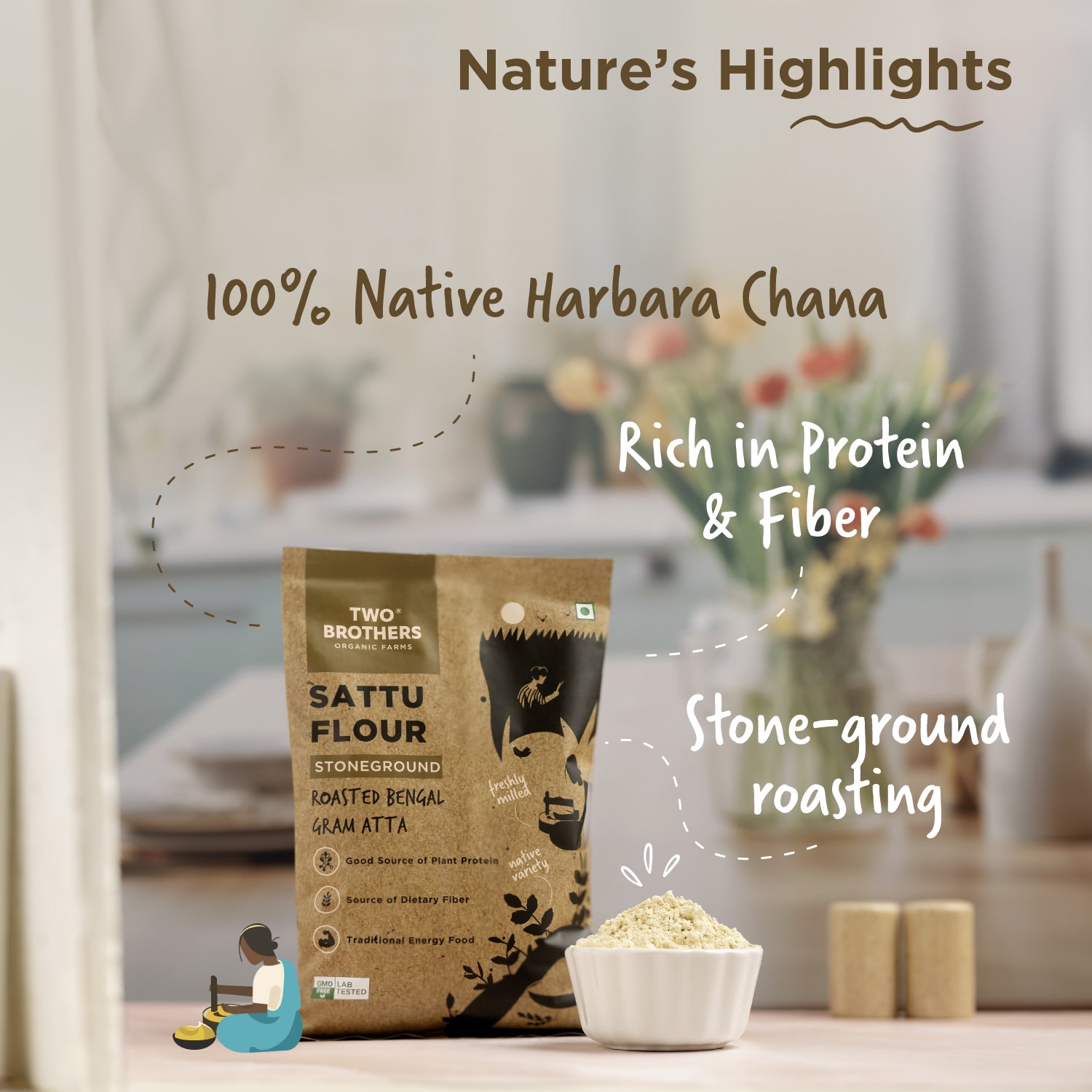 Protein Rich Flour (Sattu Atta)