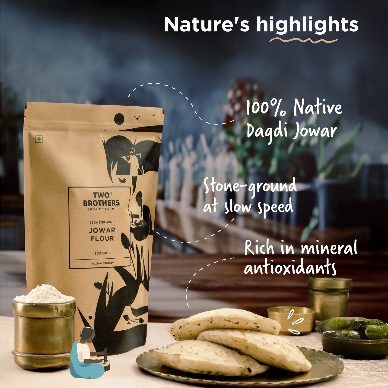 Weight loss Sorghum Flour - Jowar Atta -BYOB