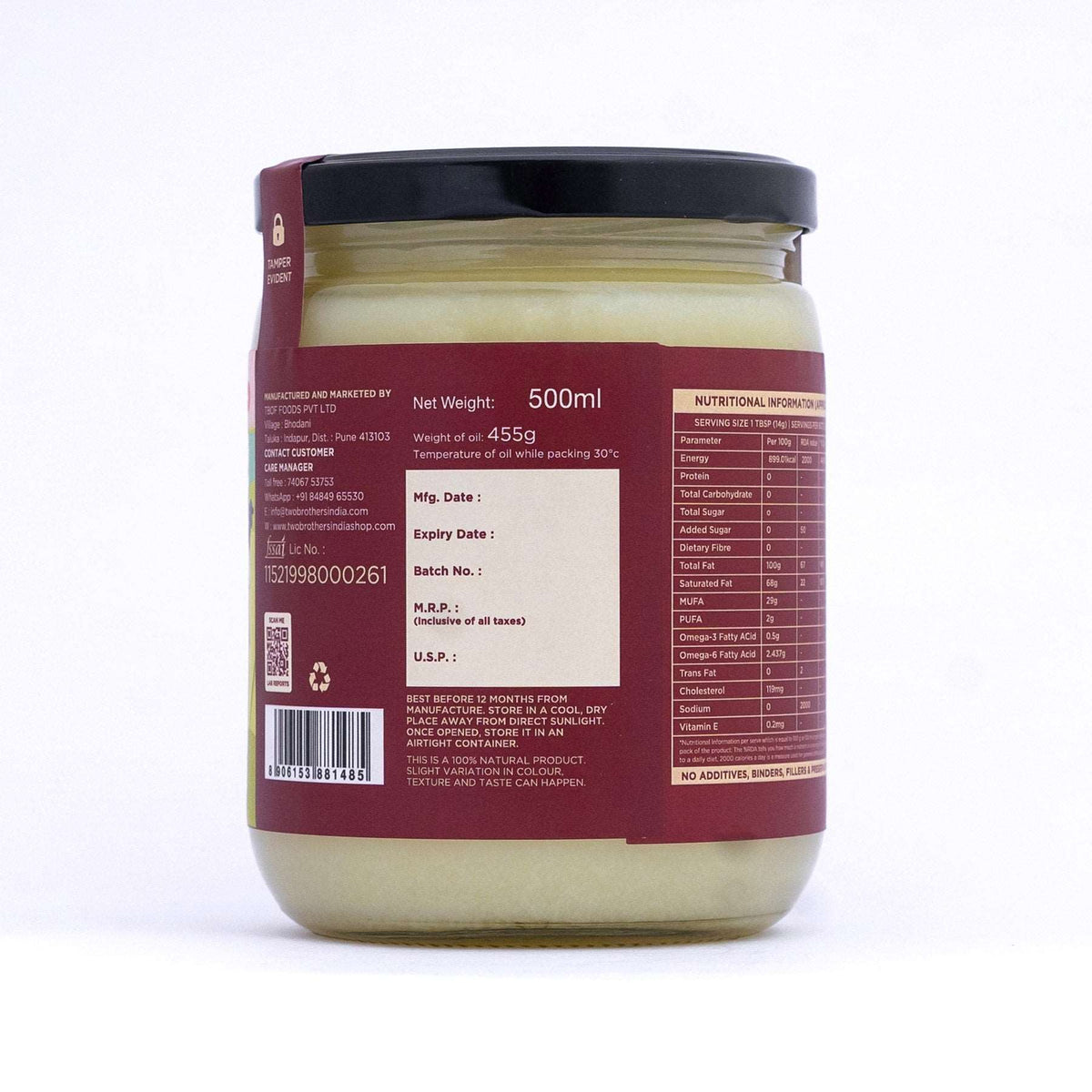 Buffalo Ghee Nutrition