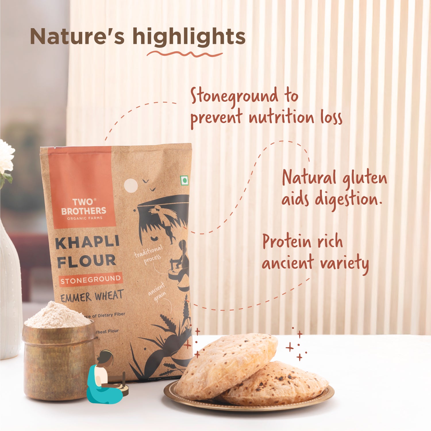 Purchase Khapli Wheat Flour