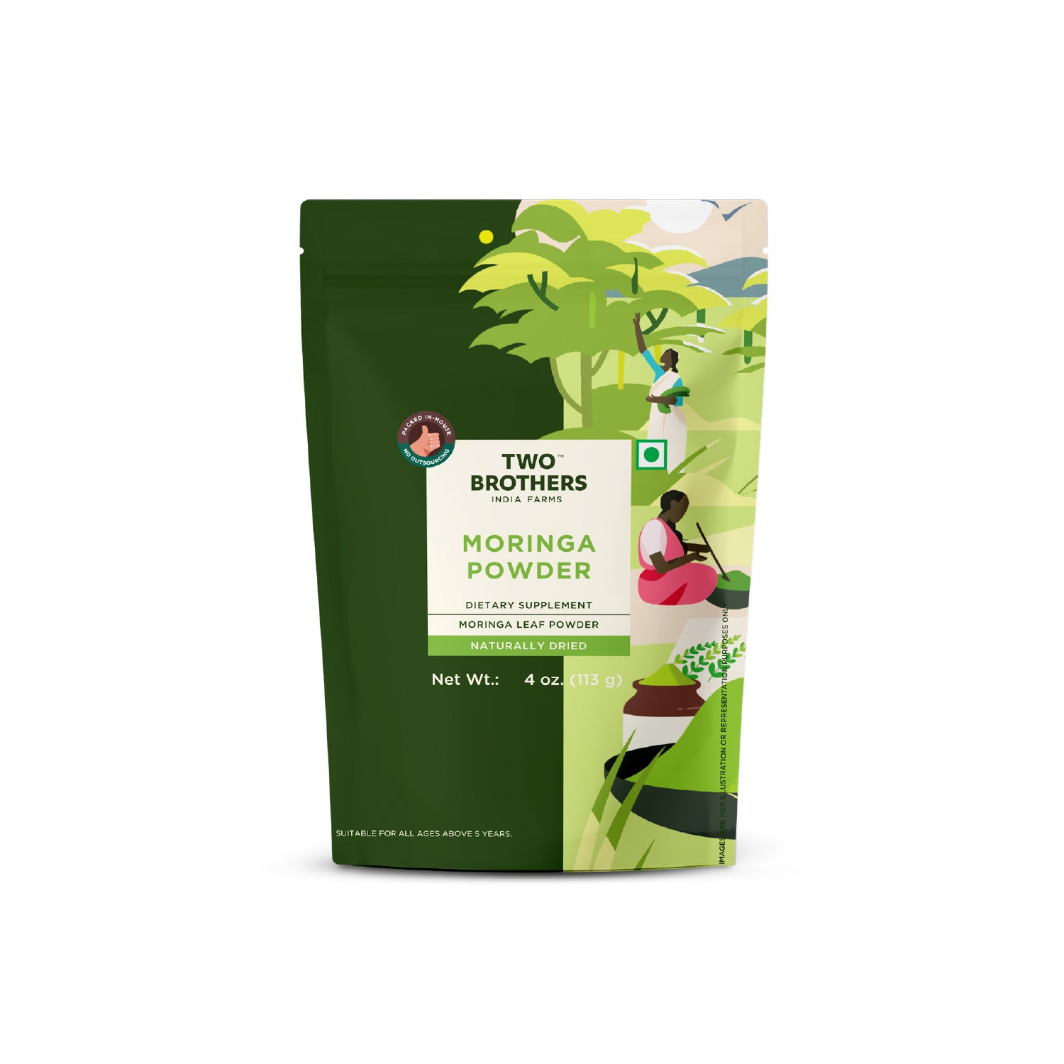 Moringa Powder | Superfood | Chemical & Preservative Free - Lab Tested