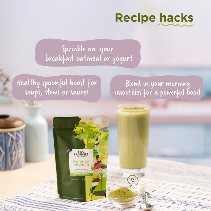 Buy Organic Moringa Powder | Lab-Tested Superfood | Two Brothers – USA ...