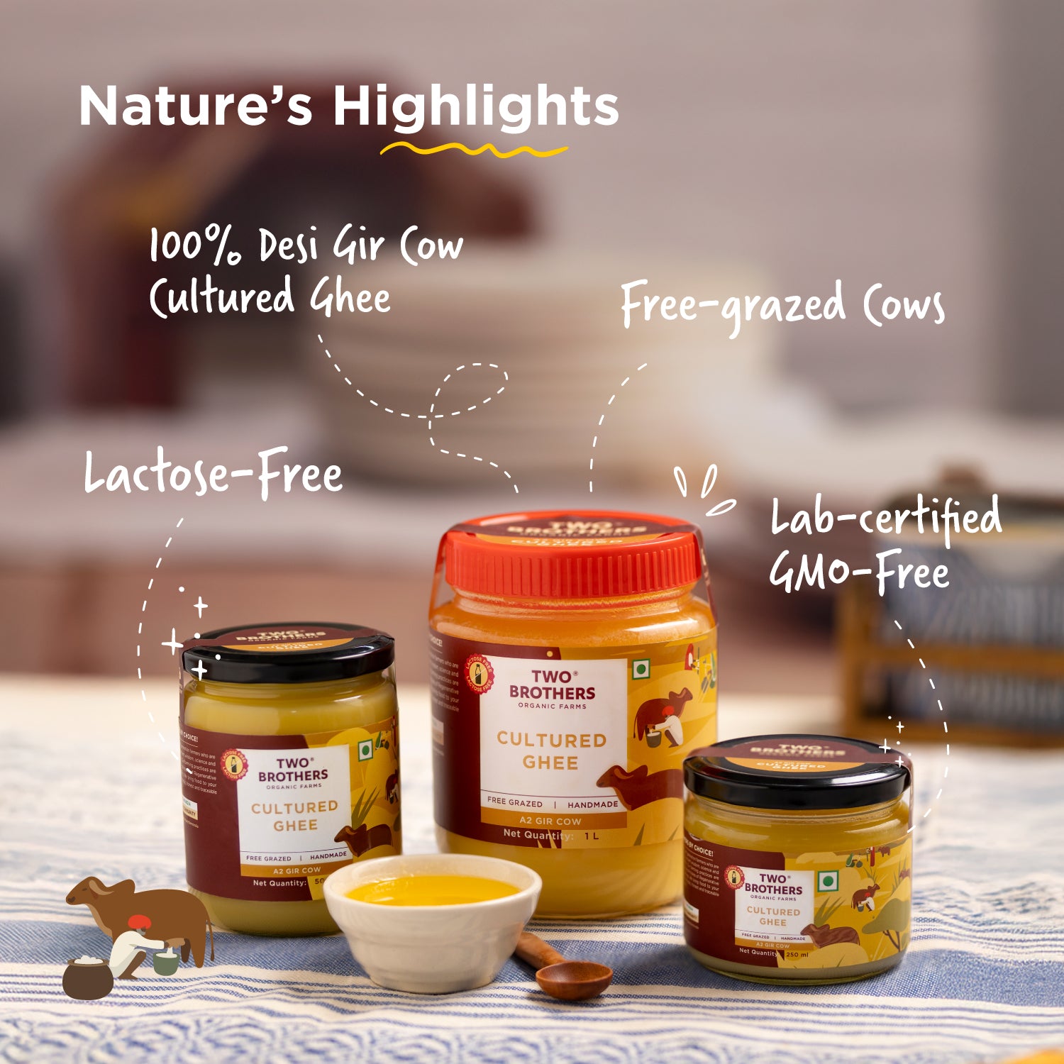 Purchase A2 Cow Cultured Ghee