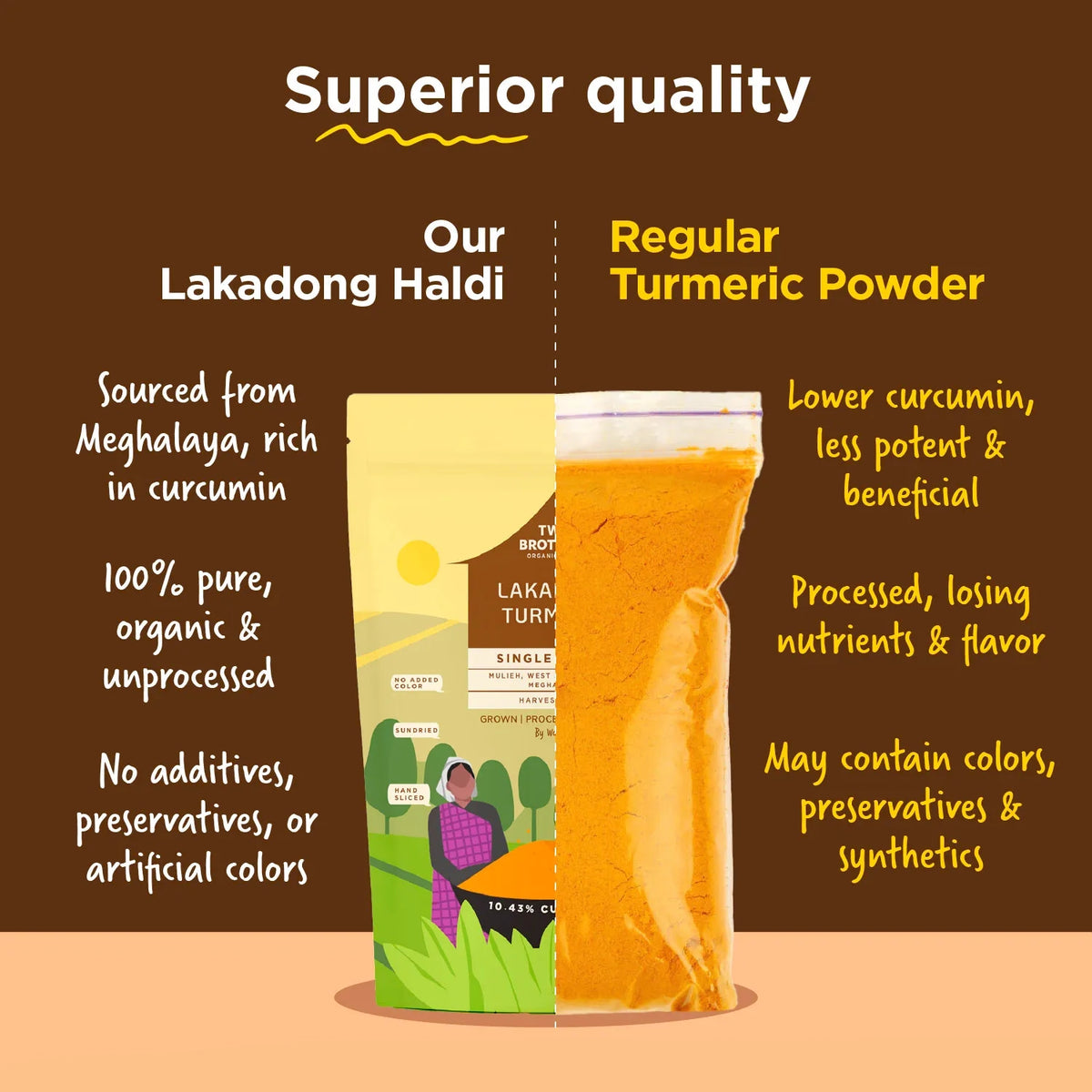 Haldi Powder Kitchen Buy Curcumin Turmeric Powder (Haldi Powder) - Two Brothers USA