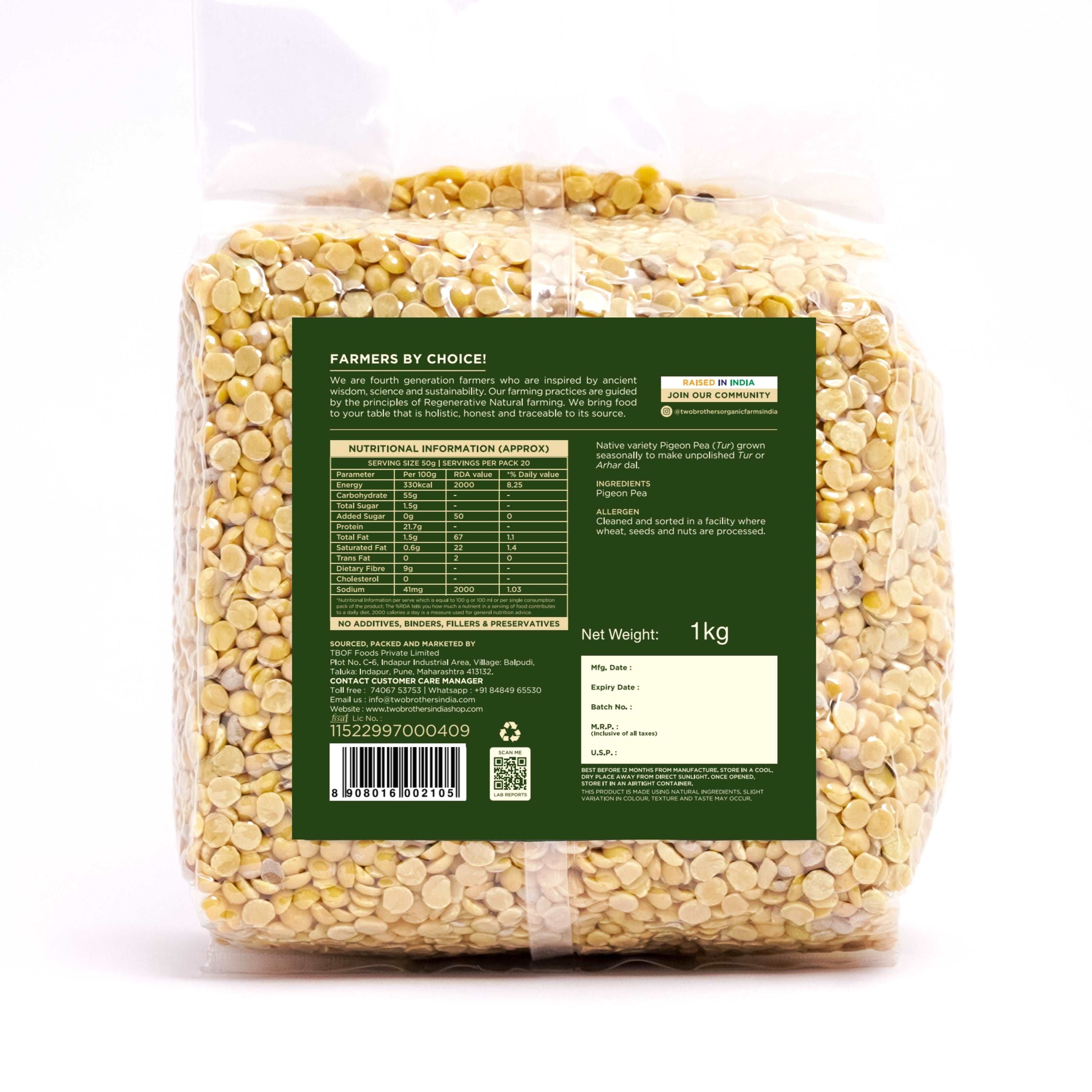 Buy Tur (Pigeon Pea) Dal Online for Affordable Quality – Order Today!
