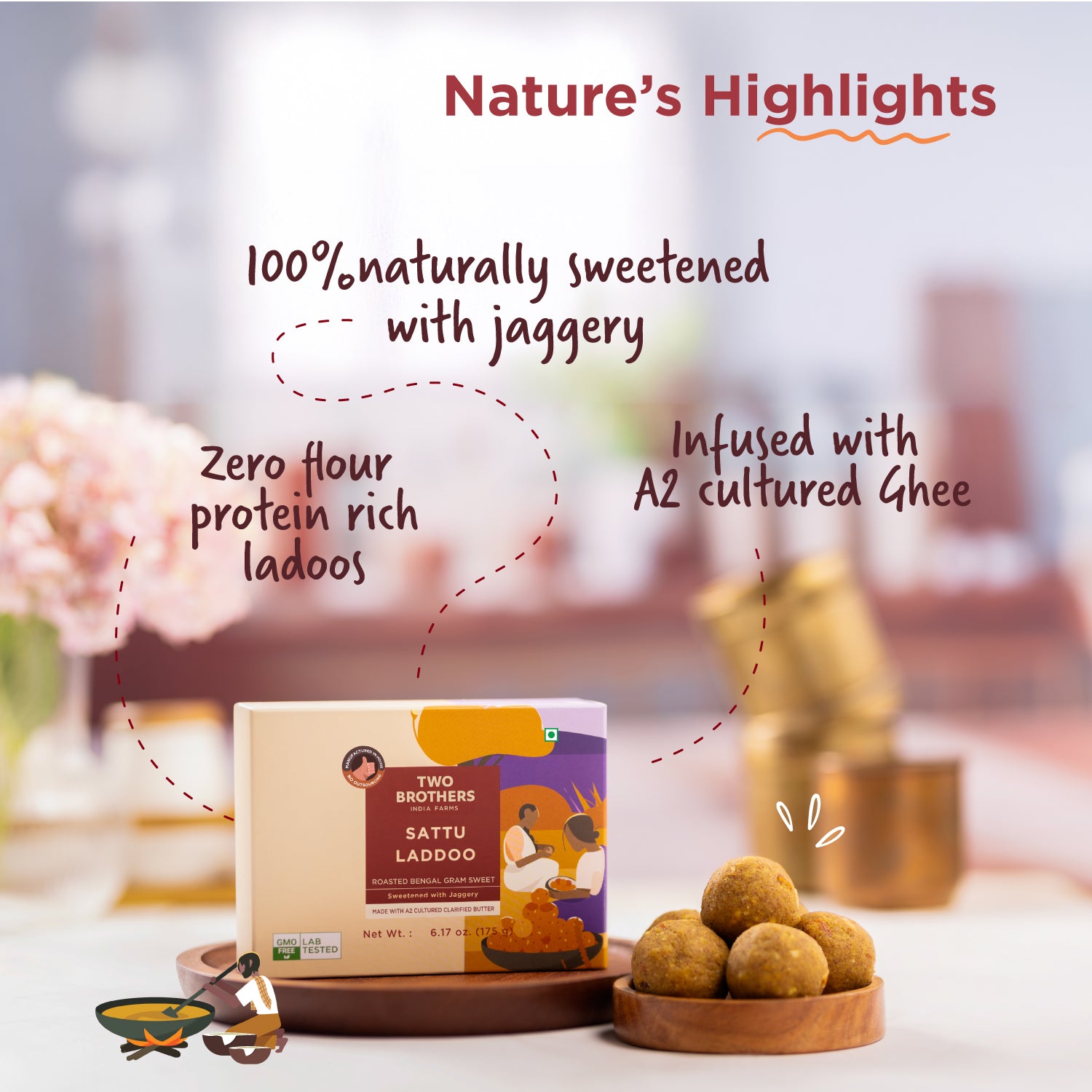 Protein Laddoos (Sattu Laddoos)