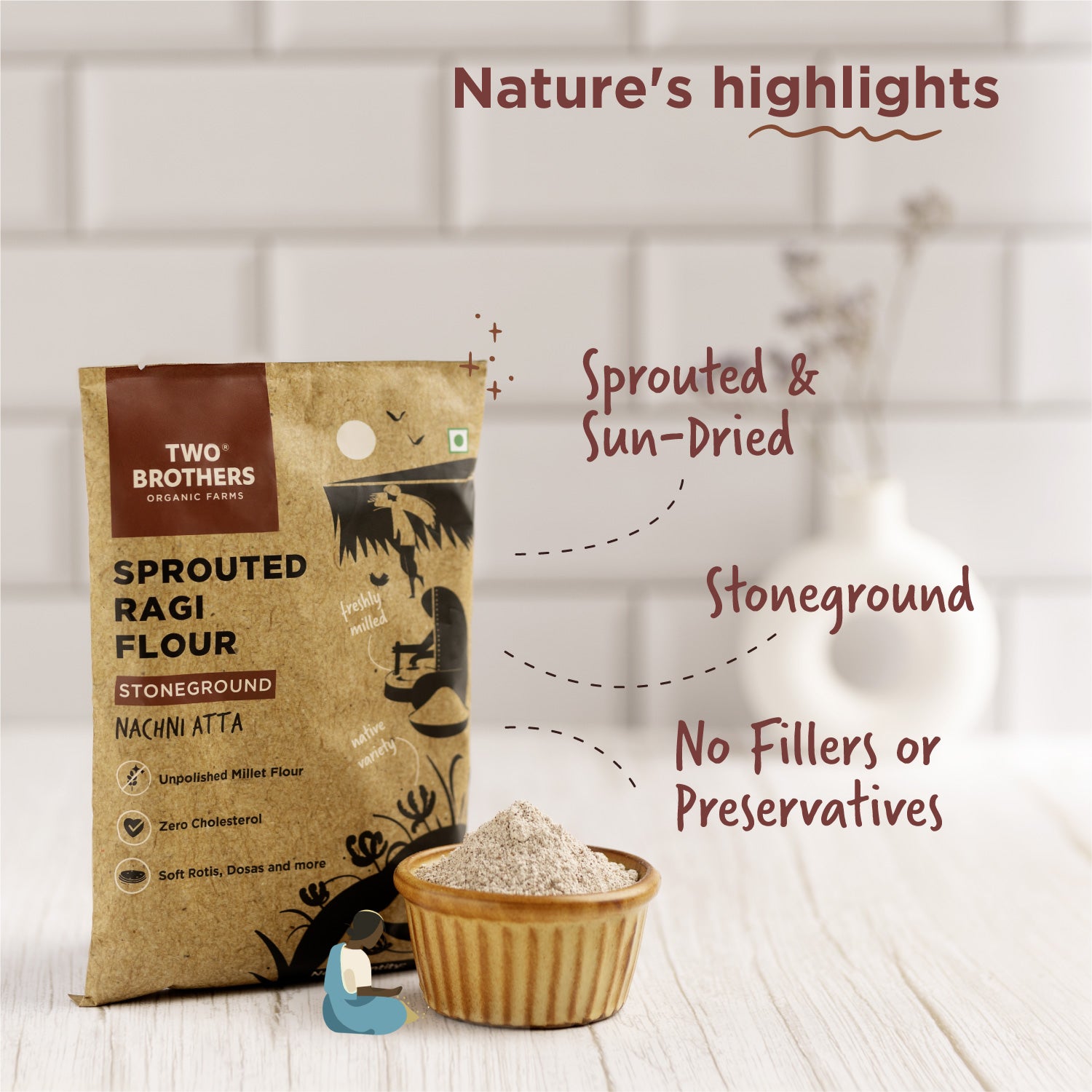 Shop Affordable Nachni Satva Flour (Calcium Rich) Online Today!