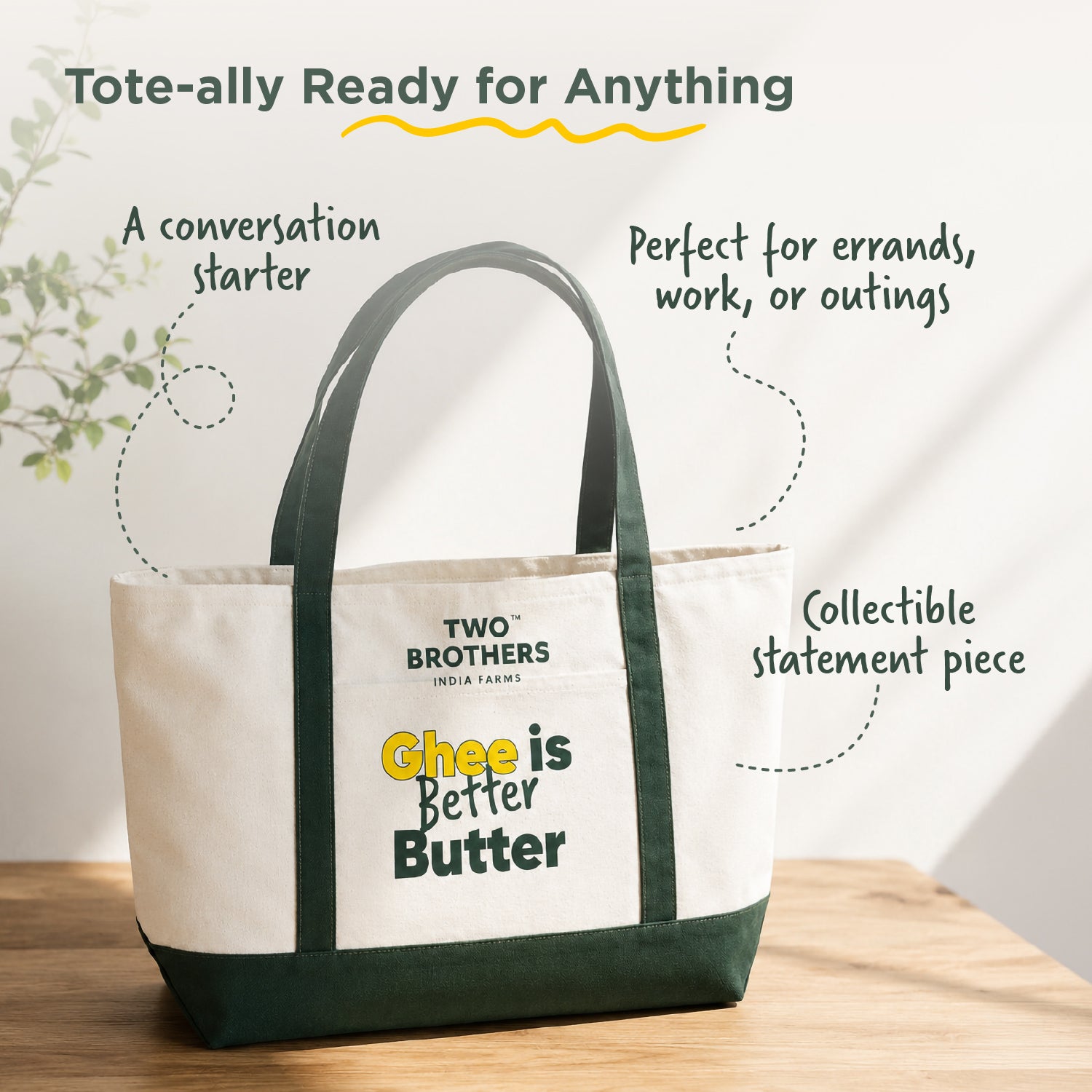The Better Butter Canvas Tote Bag